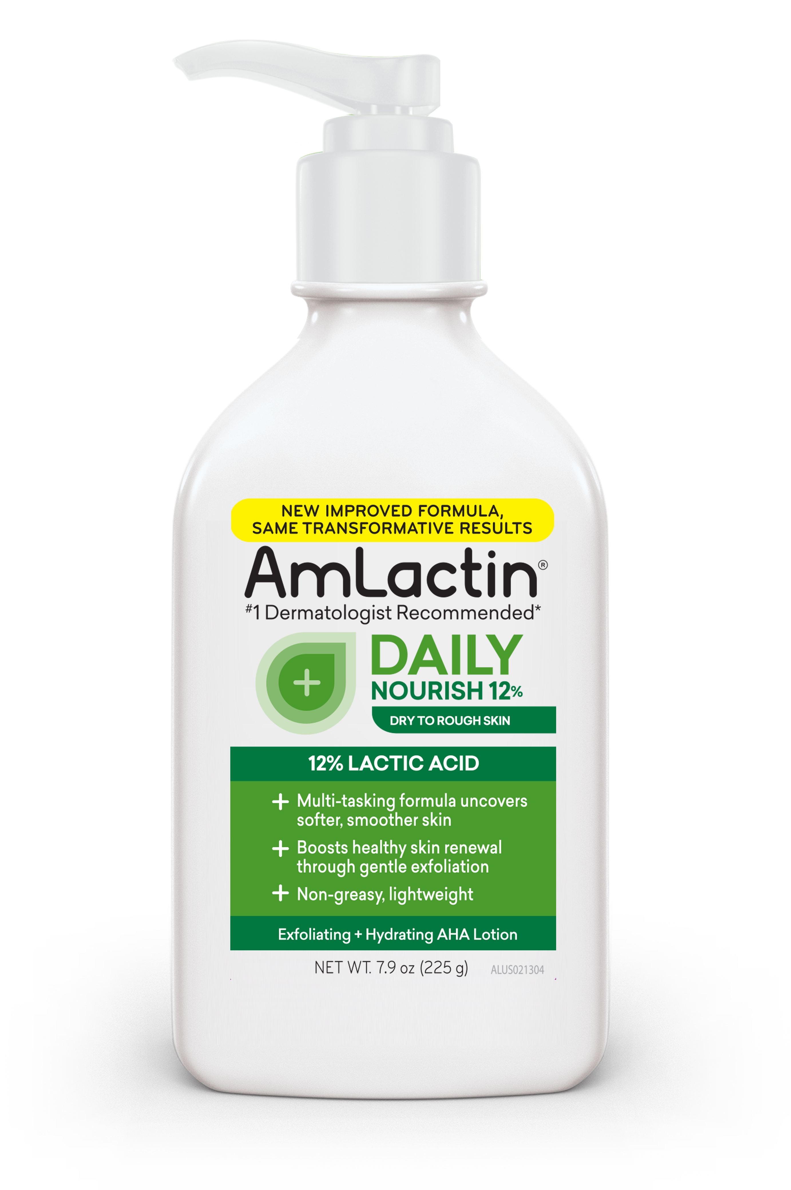 AmLactin Daily Nourish Body Lotion, 12% Lactic Acid for Dry Skin, Exfoliating, 7.9 oz Amlactin