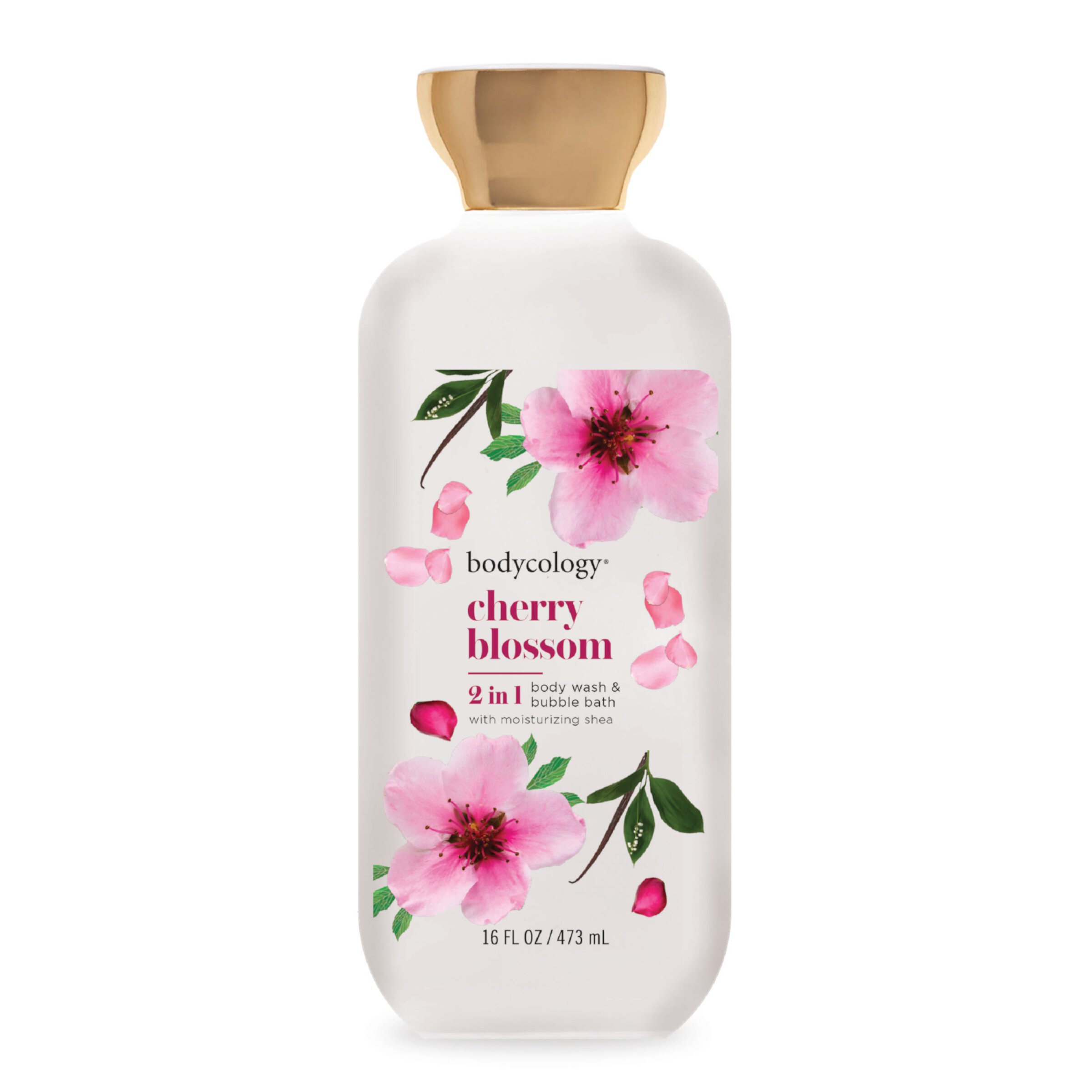 Bodycology 2 in 1 Body Wash & Bubble Bath,  Cherry Blossom,16 fl.oz. Bodycology