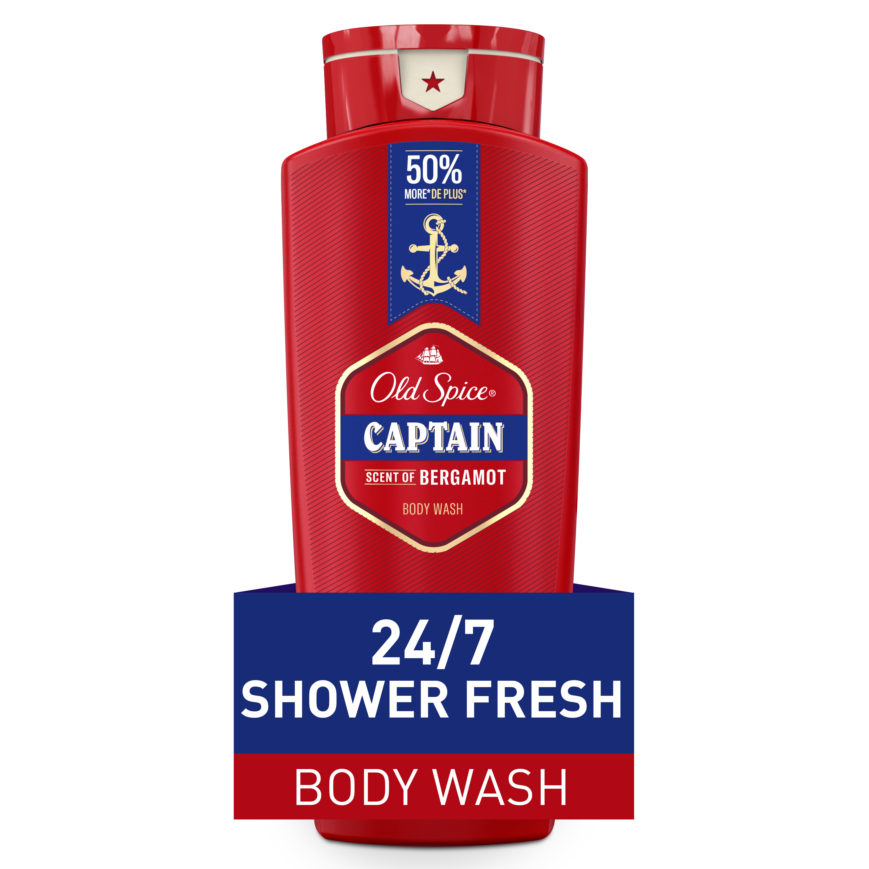 Old Spice Red Collection Body Wash for Men, Captain Scent, 24 fl oz Old Spice