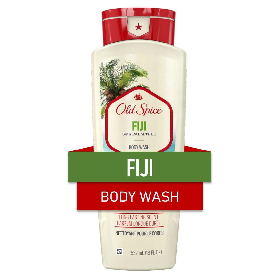 Old Spice Body Wash for Men Fiji with Palm Tree Scent, All Skin Types, 18 fl oz Old Spice