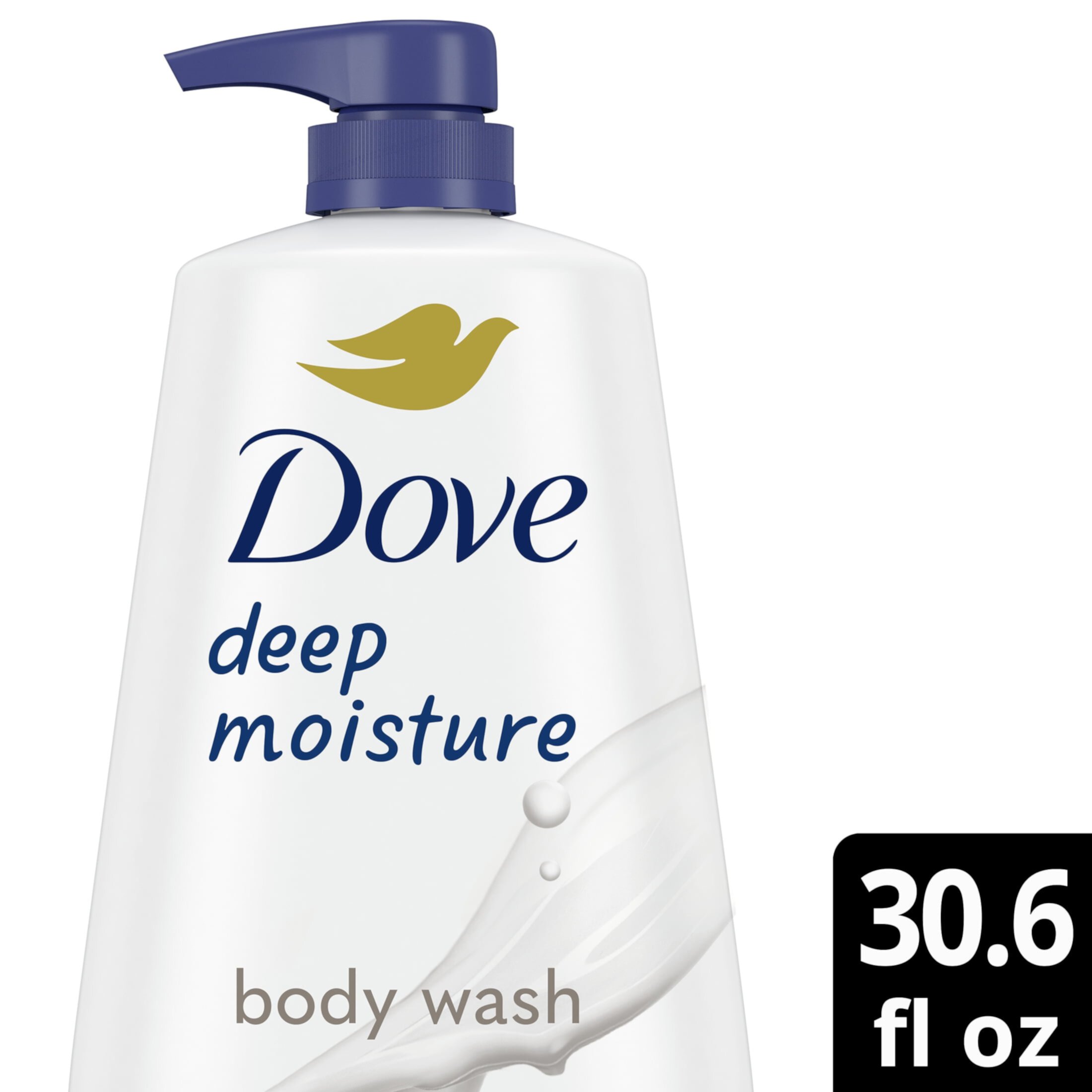 Dove Body Wash with Pump Deep Moisture Cleanser That Effectively Washes Away Bacteria While Nourishing Your Skin with Skin Natural Nourishers for Instantly Soft Skin and Lasting Nourishment 34 oz Dove