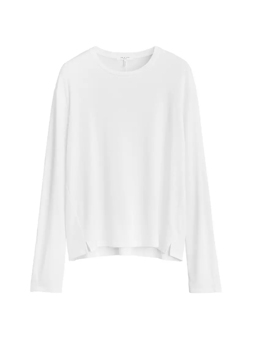 Женская Футболка Rag & Bone Long-Sleeve Jersey Rag & Bone