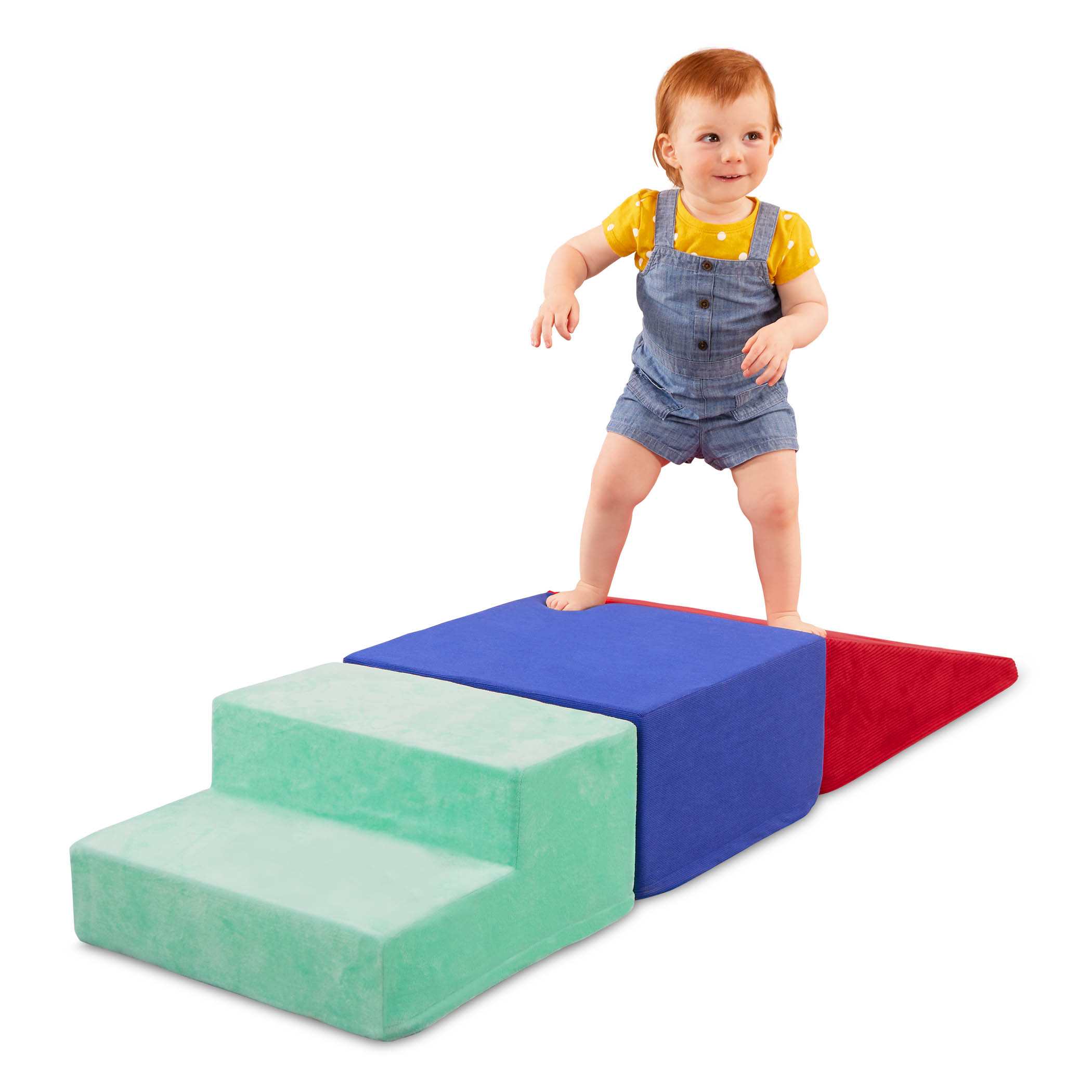 Battat Squishy Stack Climbers 3 Foam Multicolor Play Shapes, Toddler and Preschool Toys Battat