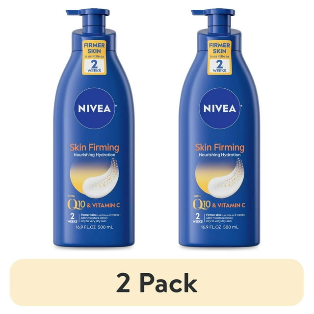 NIVEA Nourishing Skin Firming Body Lotion with Q10 and Vitamin C, 16.9 Fl Oz Pump Bottle Nivea