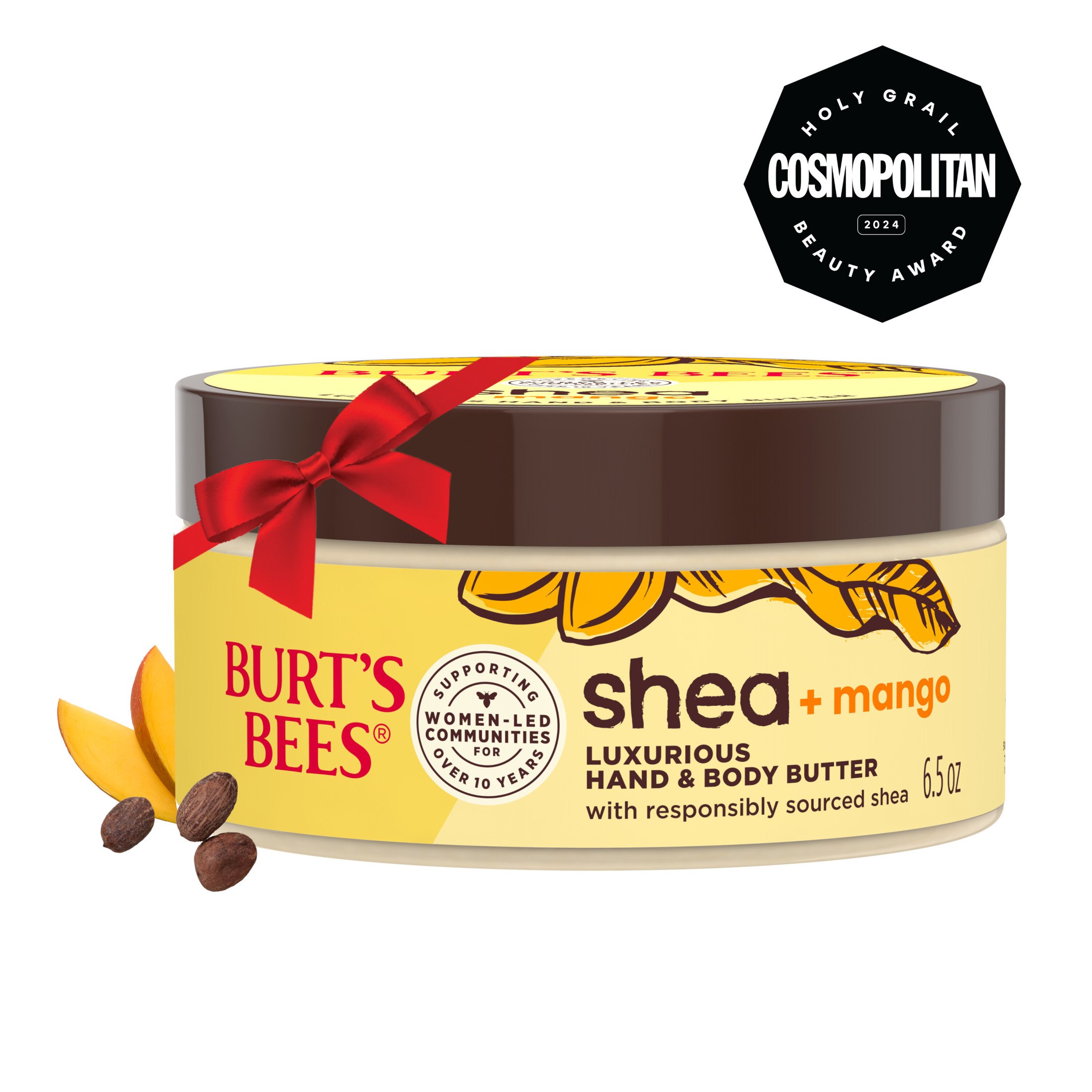 Burt's Bees Shea + Mango Hand Butter and Body Butter, 1-Pack, 6.5 oz. BURT'S BEES