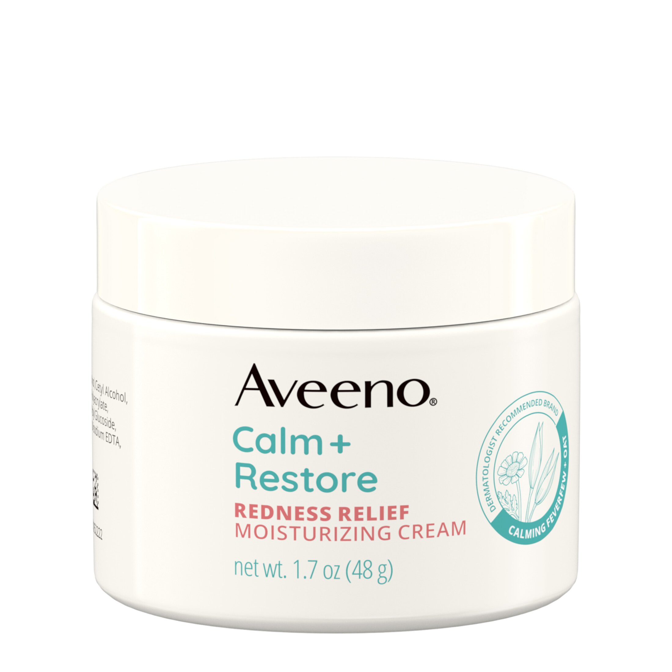 Aveeno Calm + Restore Redness Relief Cream, Face Moisturizer, 1.7 oz Aveeno