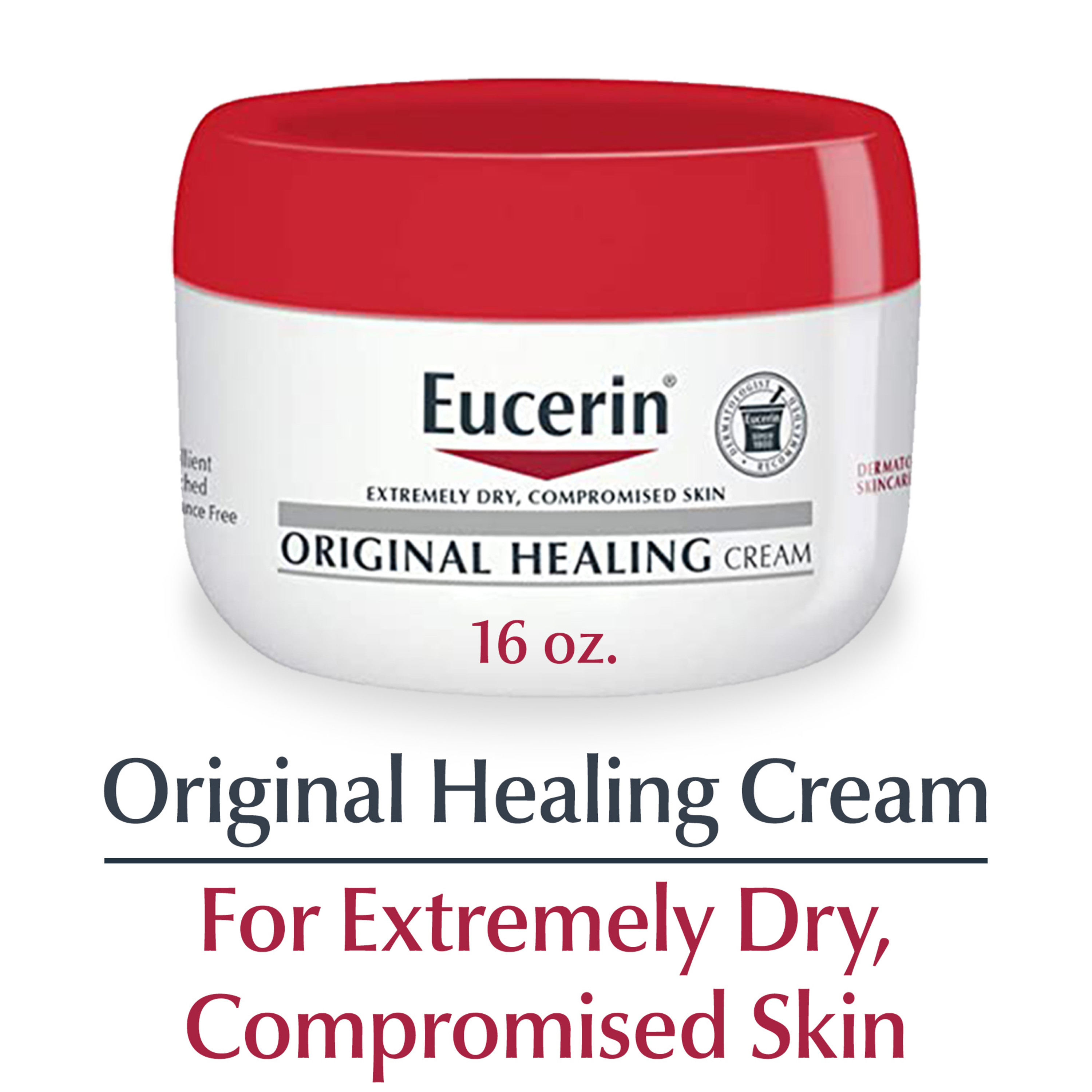 Eucerin Original Healing Cream, Body Cream for Dry Skin, 16 oz Jar Eucerin