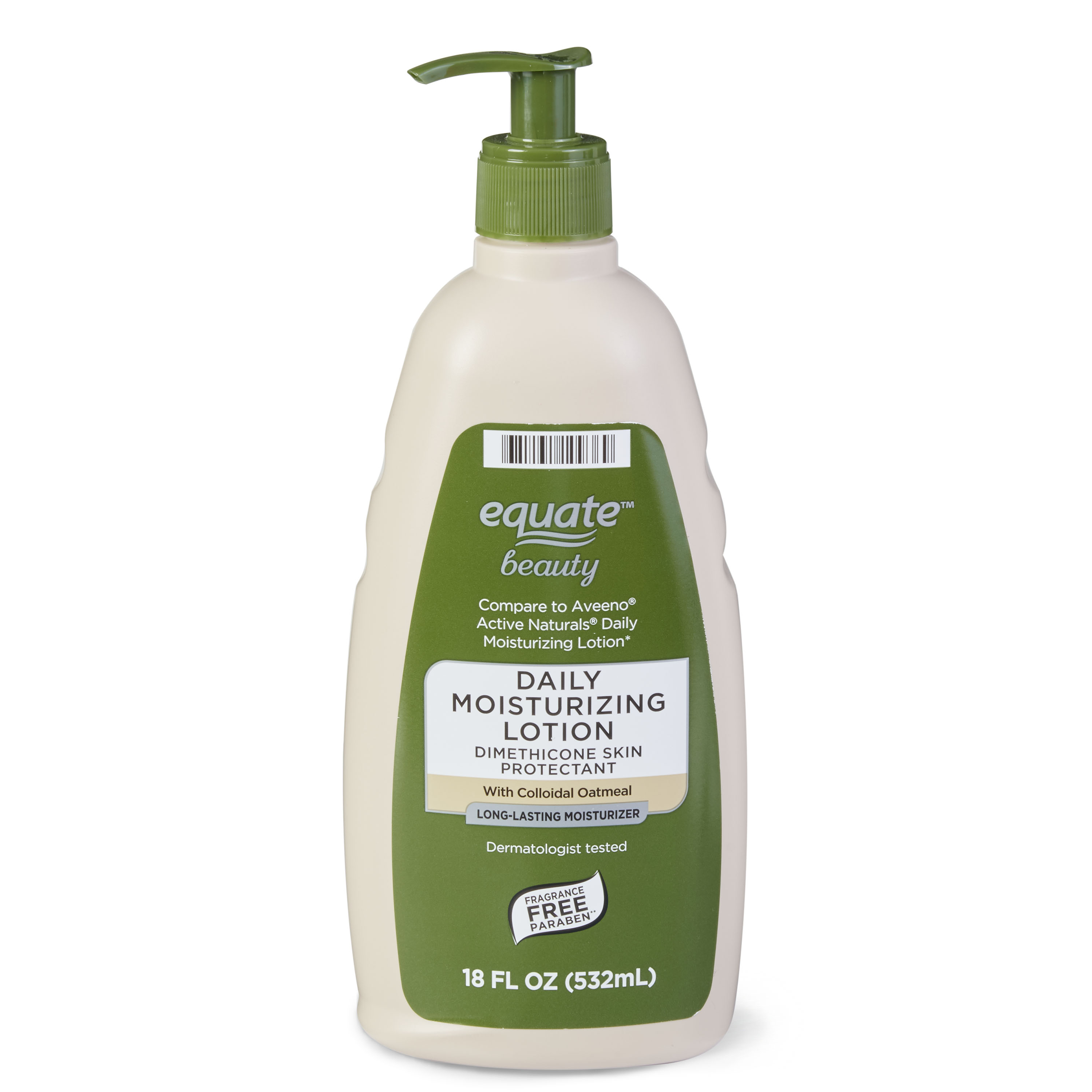 Equate Beauty Fragrance Free Daily Moisturizing Lotion, 18 Fl. Oz. Equate