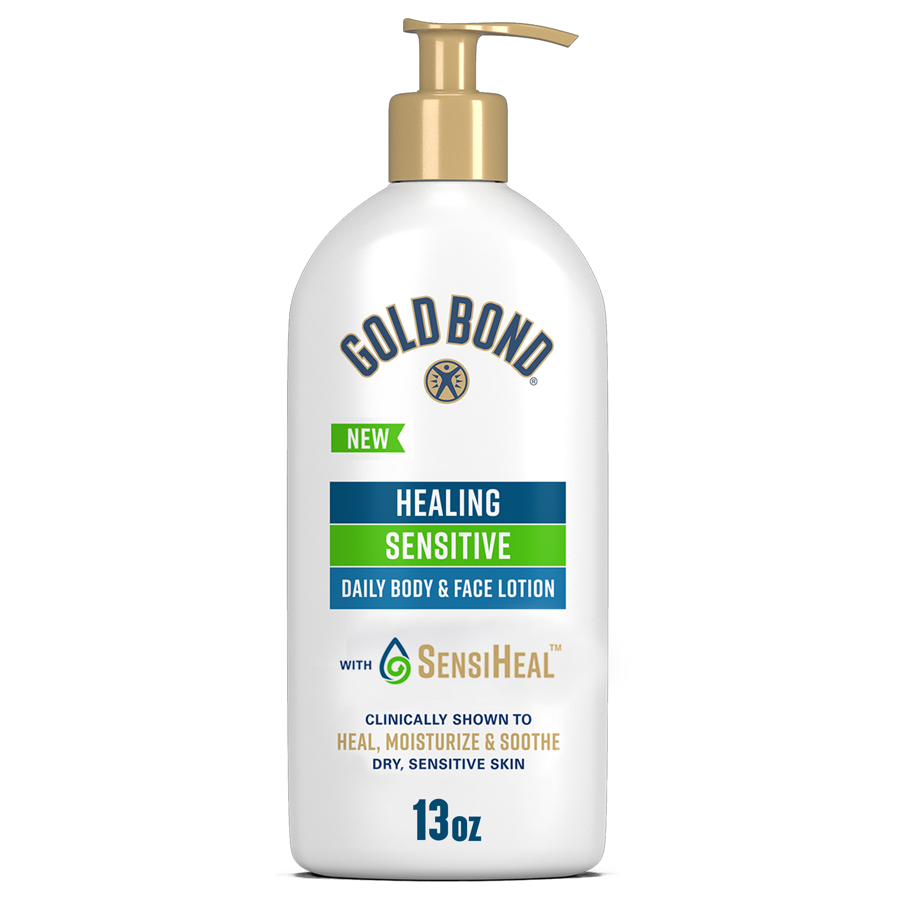 Gold Bond Healing Sensitive Skin Hand and Body Lotion & Cream for Dry, Sensitive Skin, 13 oz, As Seen on TikTok Gold Bond