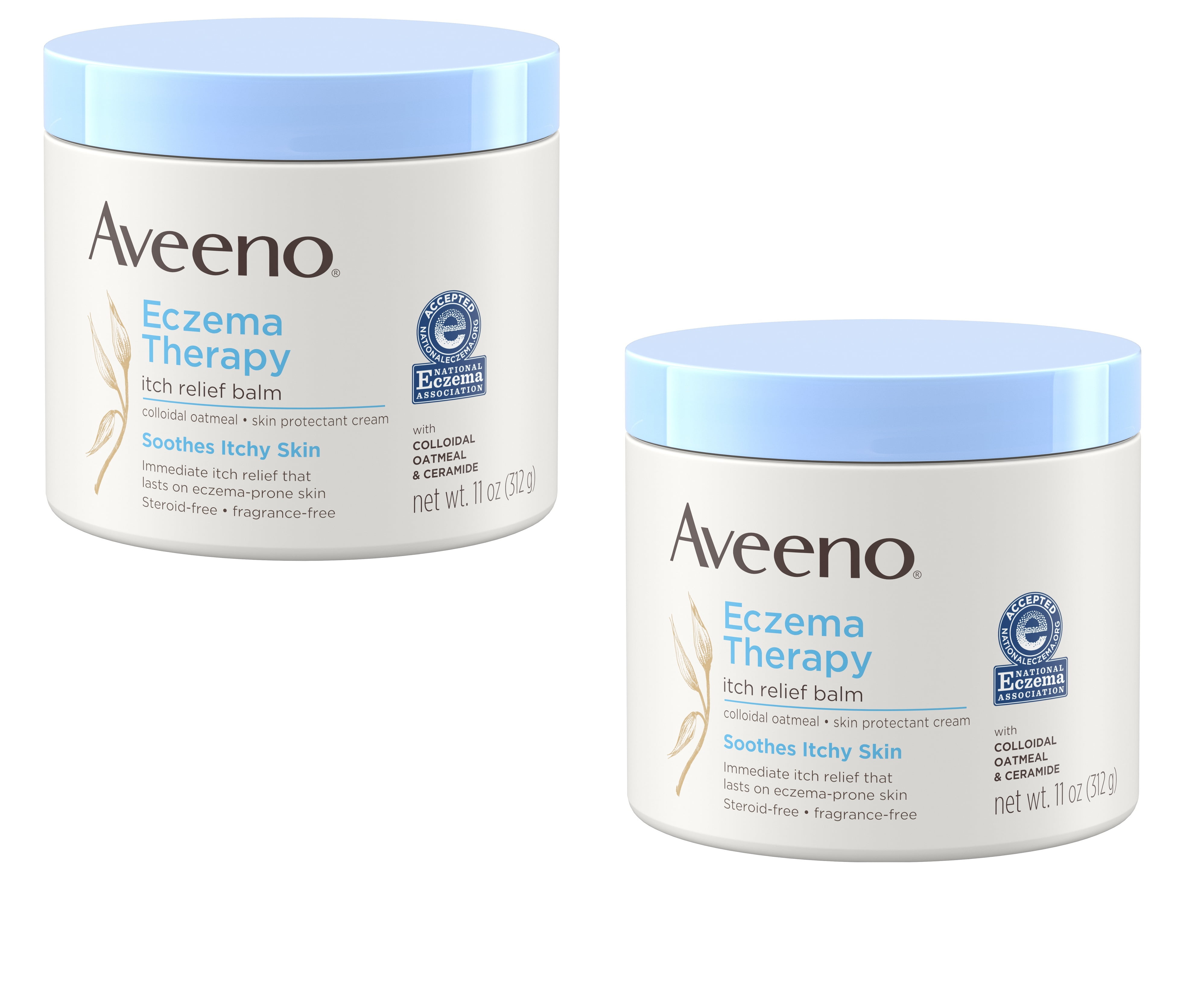 Aveeno Eczema Therapy Nighttime Itch Relief Balm, Fragrance-free 11 oz Aveeno