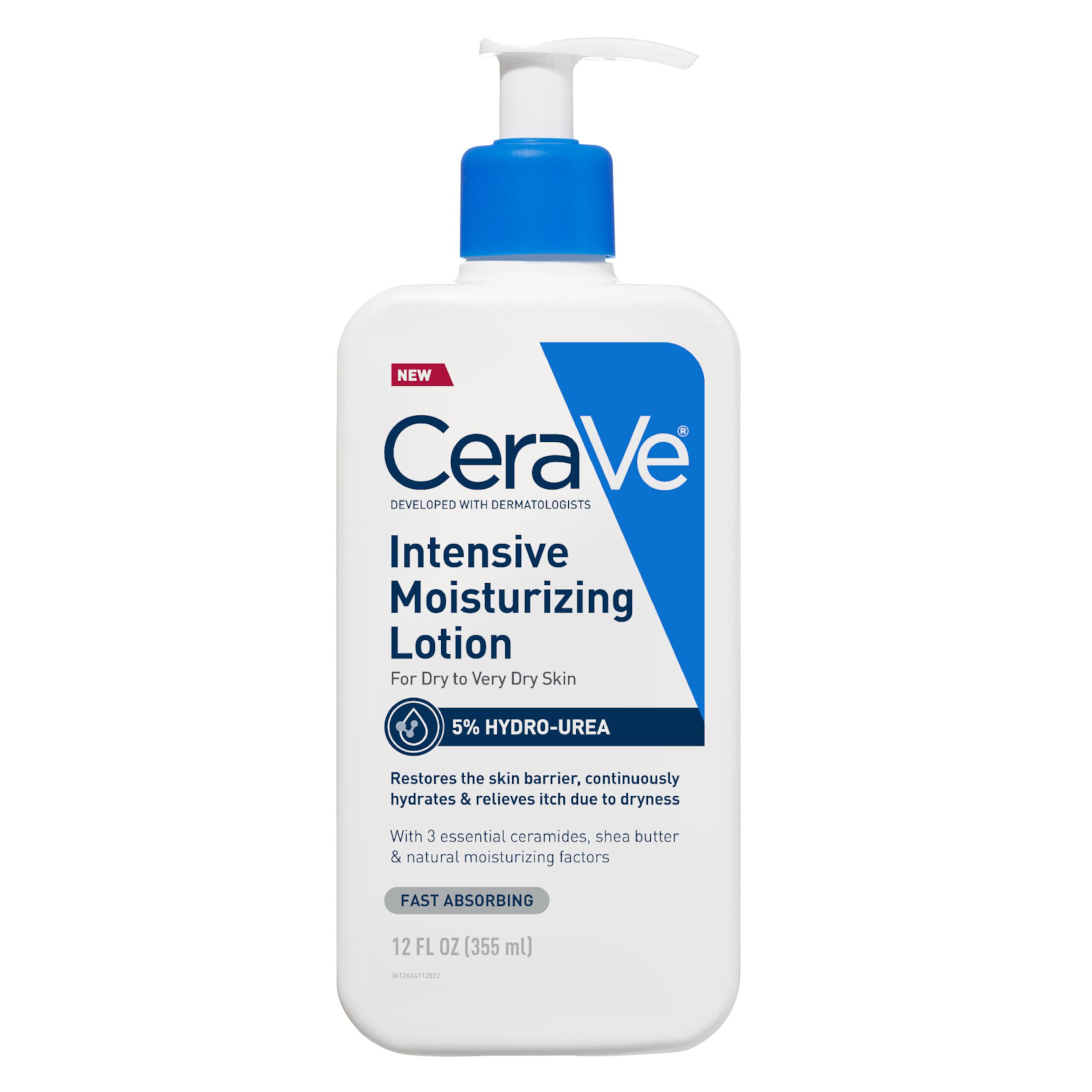 CeraVe Intensive Moisturizing Body Lotion with Hydro-Urea for Dry Skin + Itch Relief 12 oz CeraVe