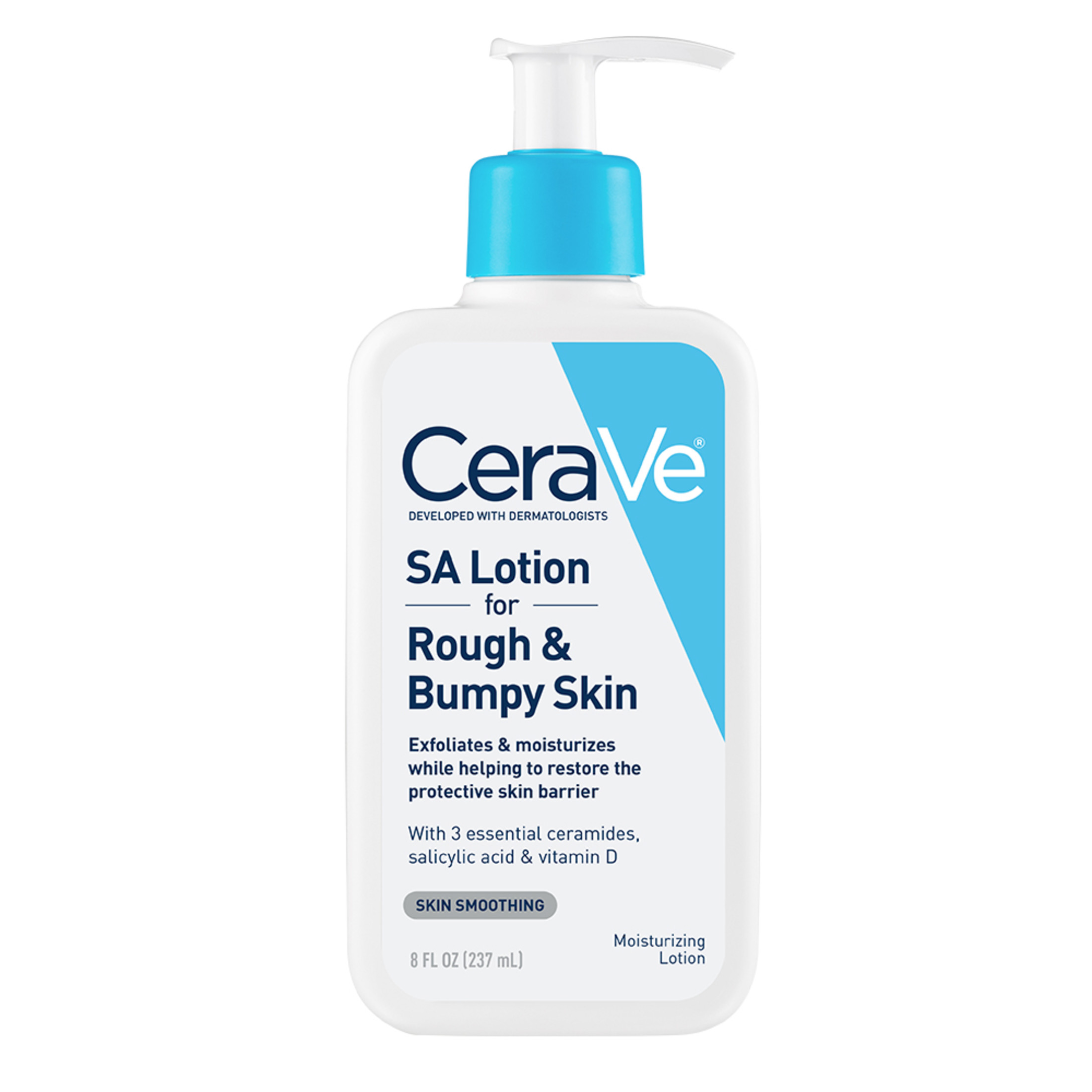 CeraVe SA Body Lotion for Rough & Bumpy Skin with Salicylic Acid To Improve Skin Texture, 8 oz CeraVe