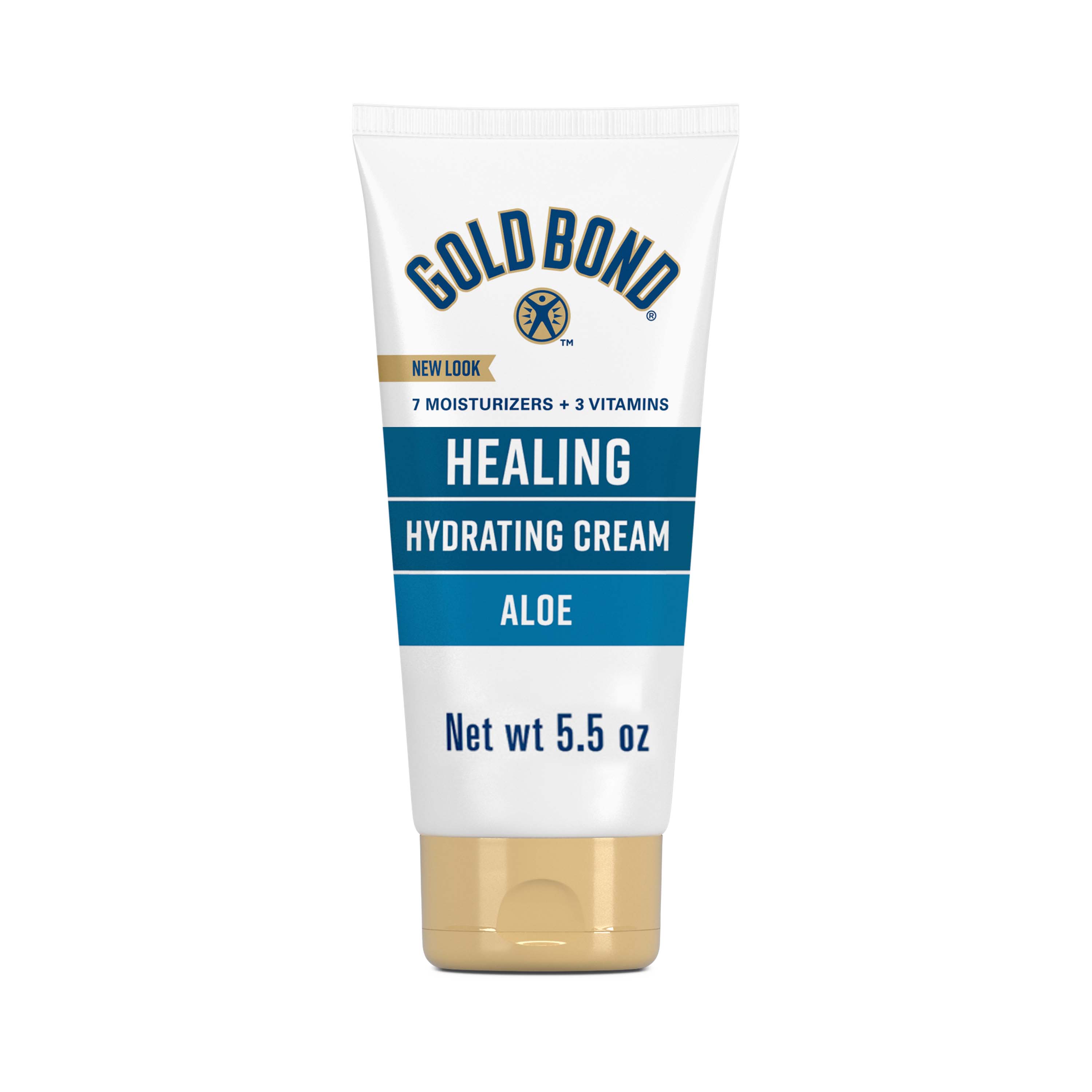 Gold Bond Healing Hydrating Hand Moisturizer, Face Cream, and Body Lotion for Dry to Extra Dry Skin, 5.5 oz Gold Bond