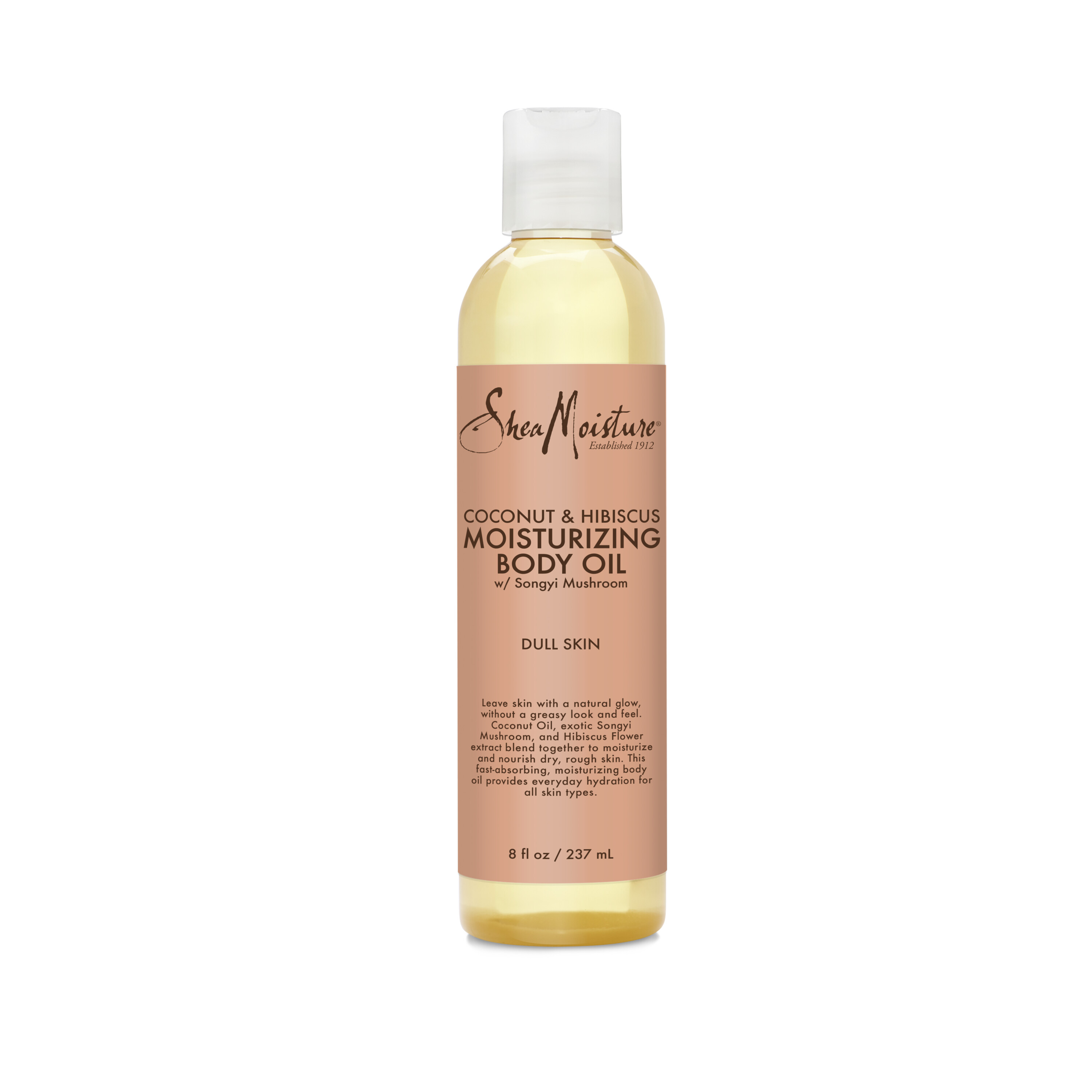 SheaMoisture Bath, Body & Massage Oil Coconut & Hibiscus for Dry Skin, 8 oz SheaMoisture