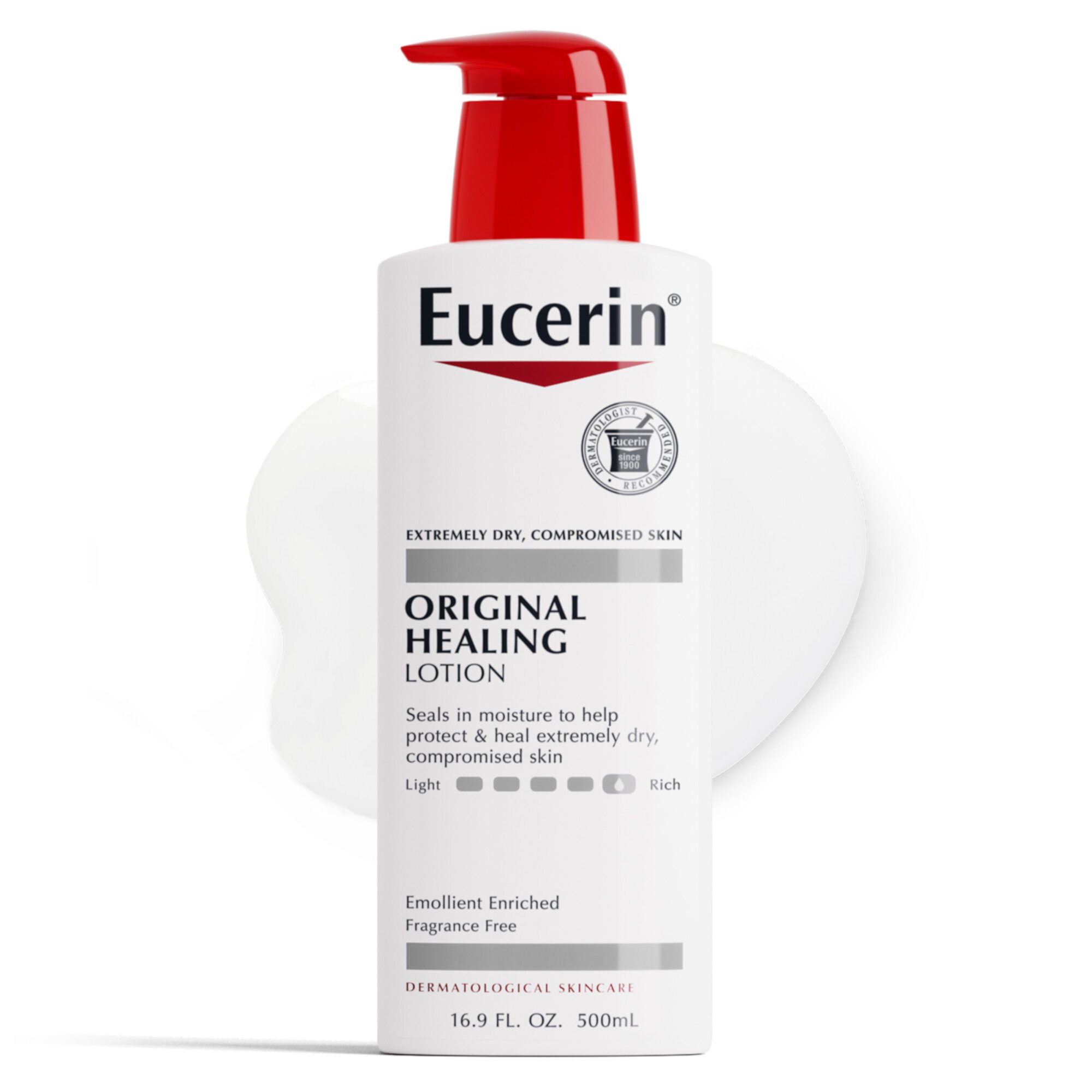 Eucerin Original Healing Body Lotion, Fragrance Free, 16.9 fl oz Bottle Eucerin