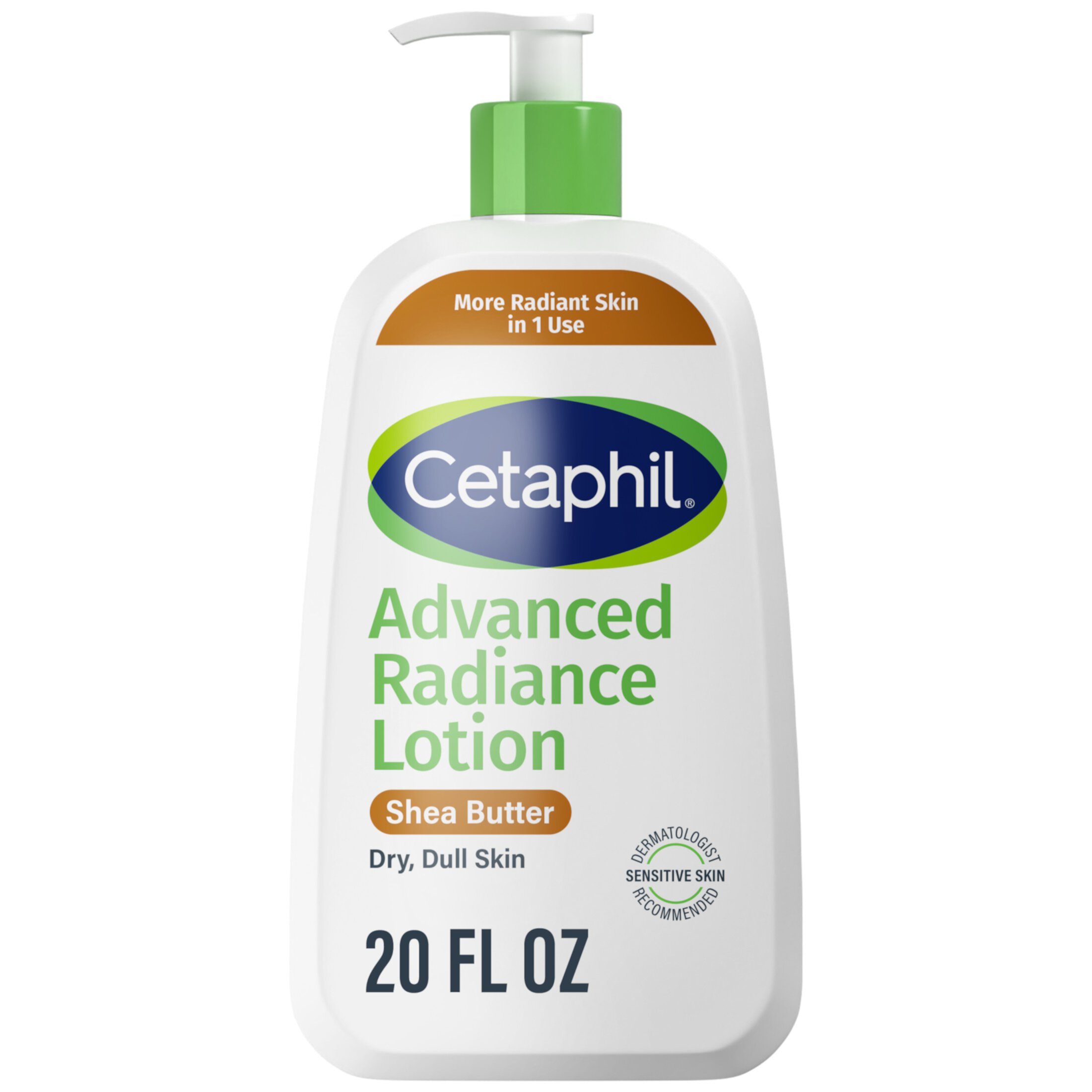 Cetaphil Advanced Radiance Shea Butter Lotion for Dry Skin, Unscented, 16 fl oz Cetaphil