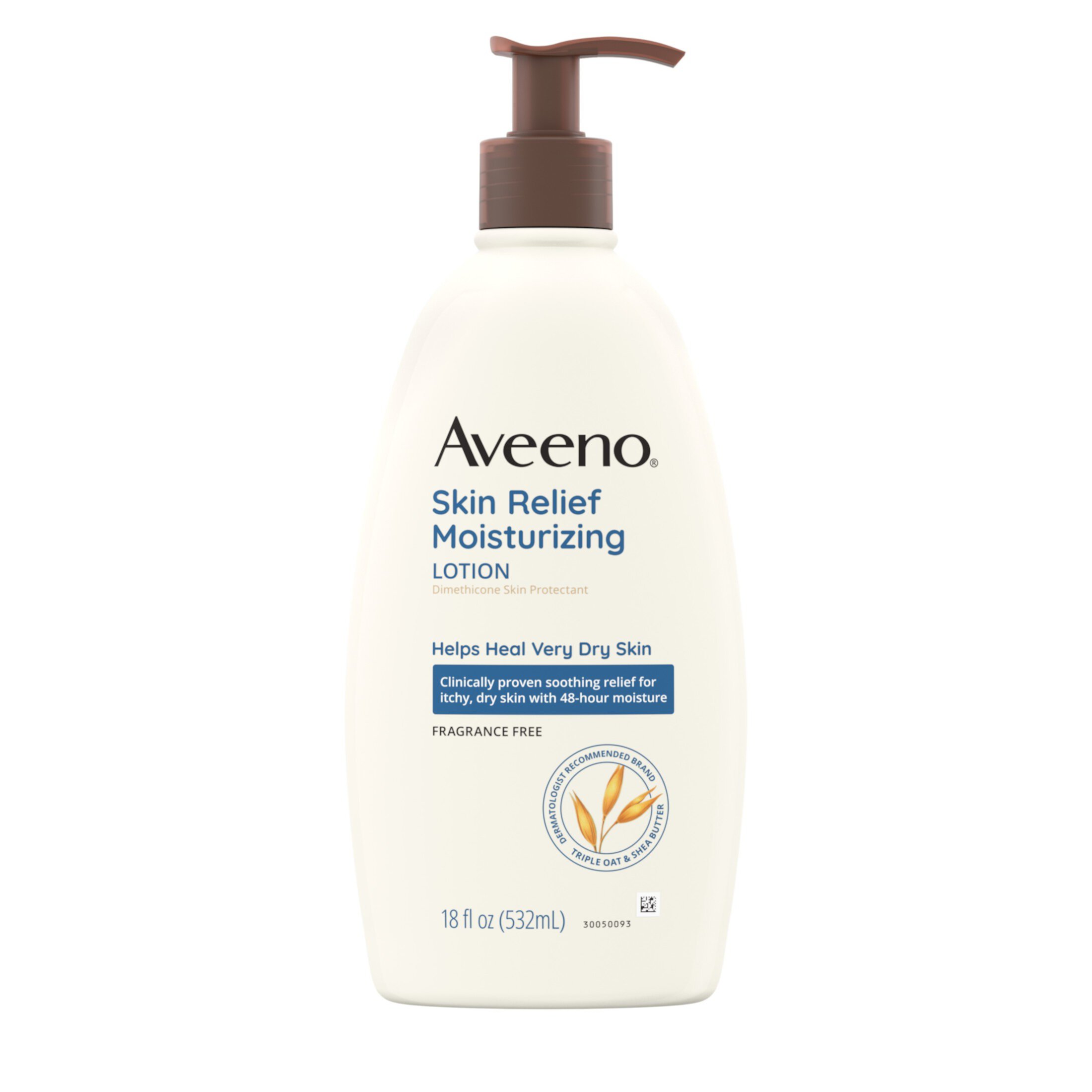 Aveeno Skin Relief Moisturizing Body and Hand Lotion for Dry Skin, Fragrance Free, 18 oz Aveeno