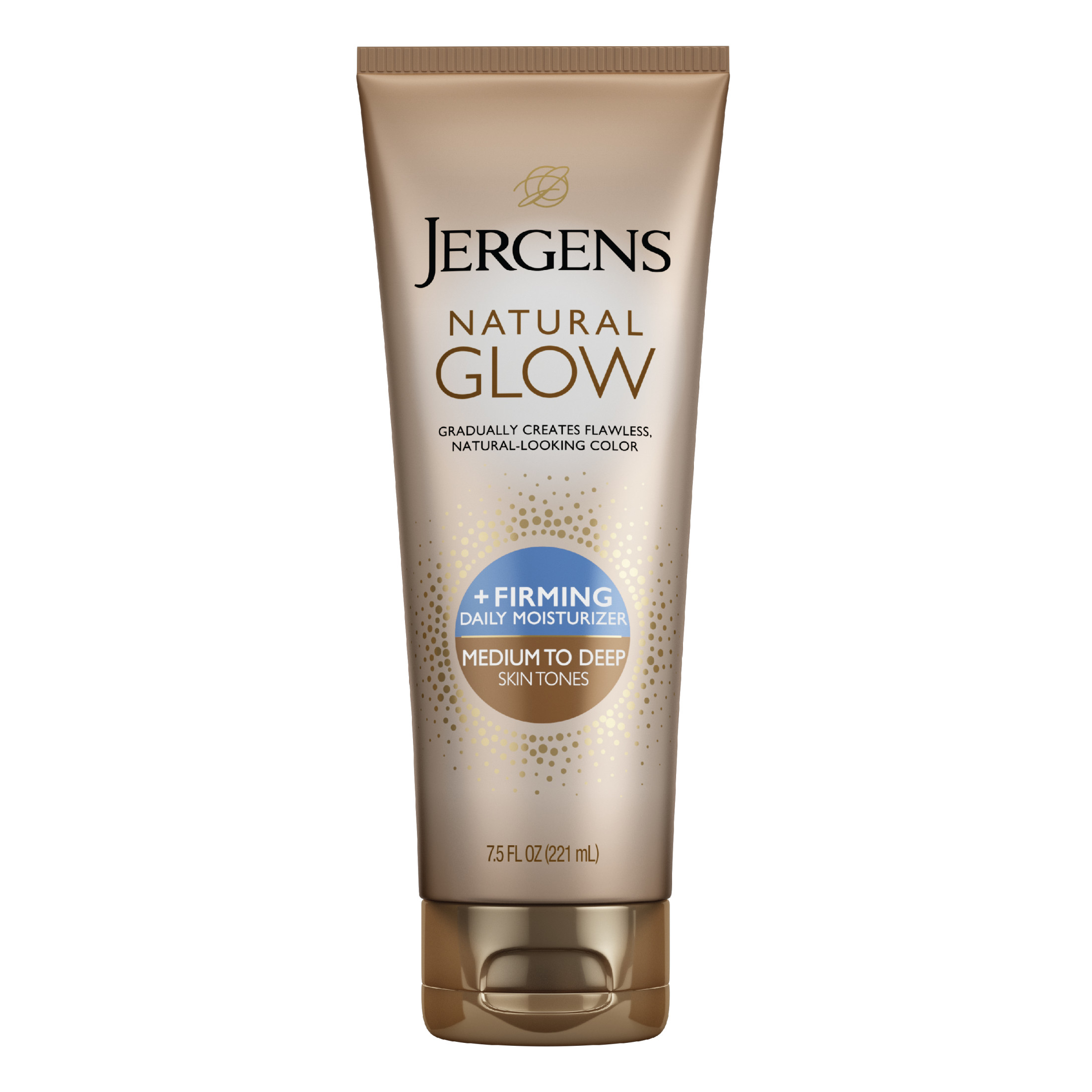 Jergens Natural Glow Firming Daily Moisturizer Medium to Tan Sunless Tanner Lotion, 7.5 oz Jergens