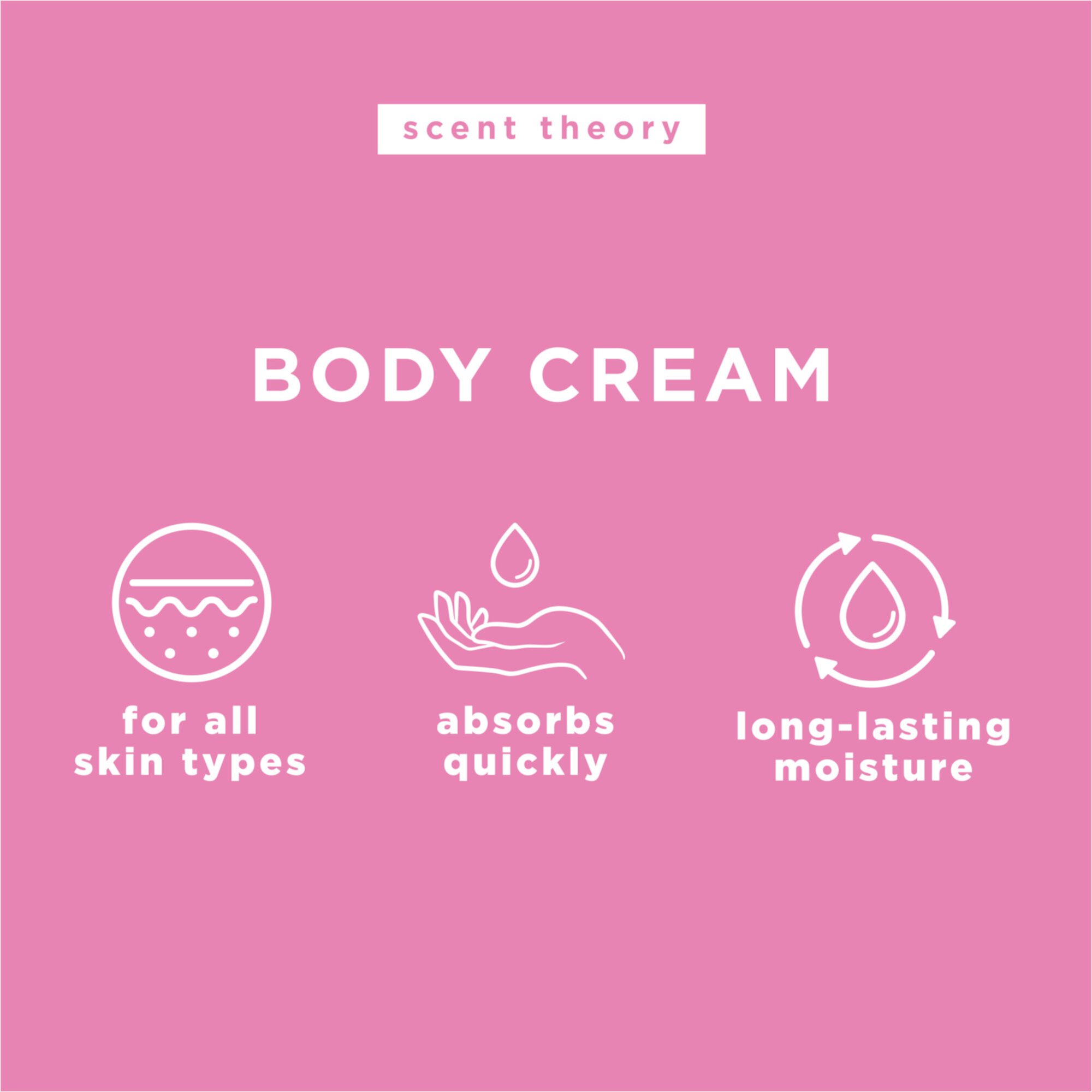 Scent Theory Hand and Body Cream with Shea Butter, Sweet Creme Swirl, 8 oz Scent Theory