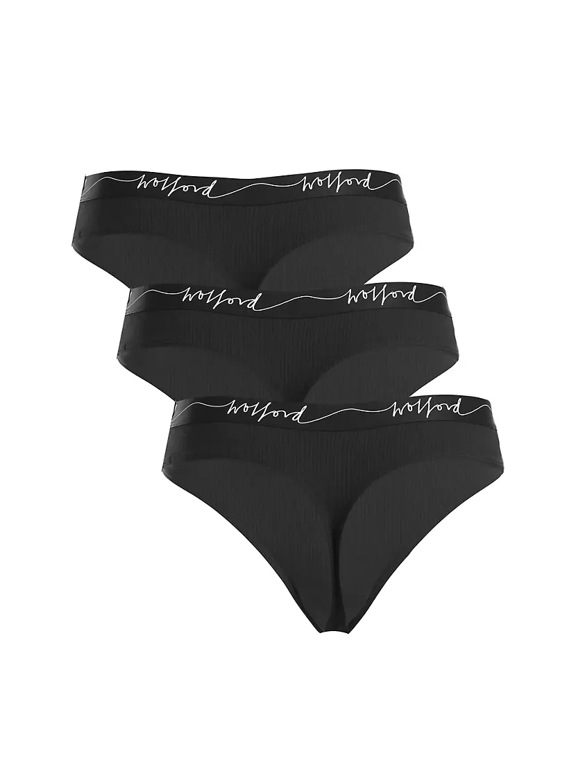 Женские Трусы Wolford 3-Pack Логотип Wolford