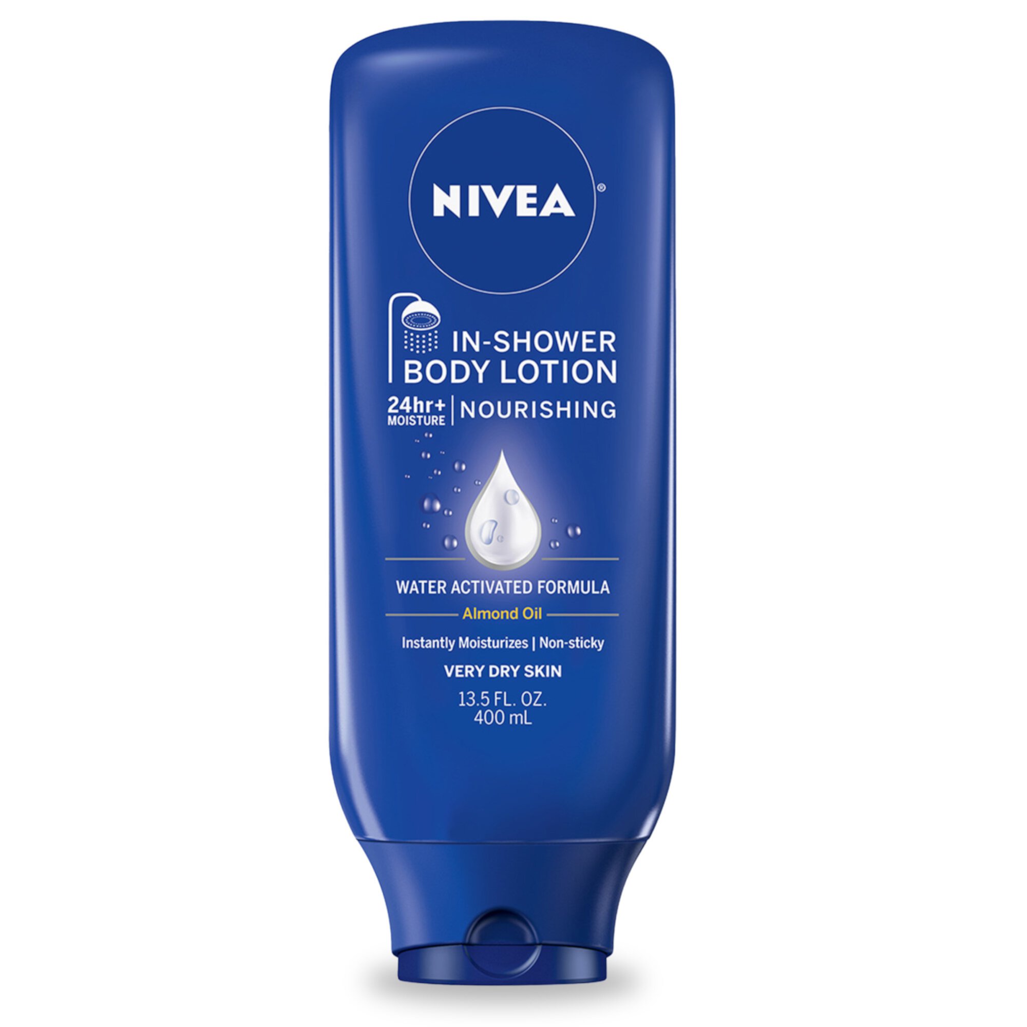 NIVEA Nourishing In Shower Lotion, Body Lotion for Dry Skin, 13.5 Fl Oz Bottle Nivea