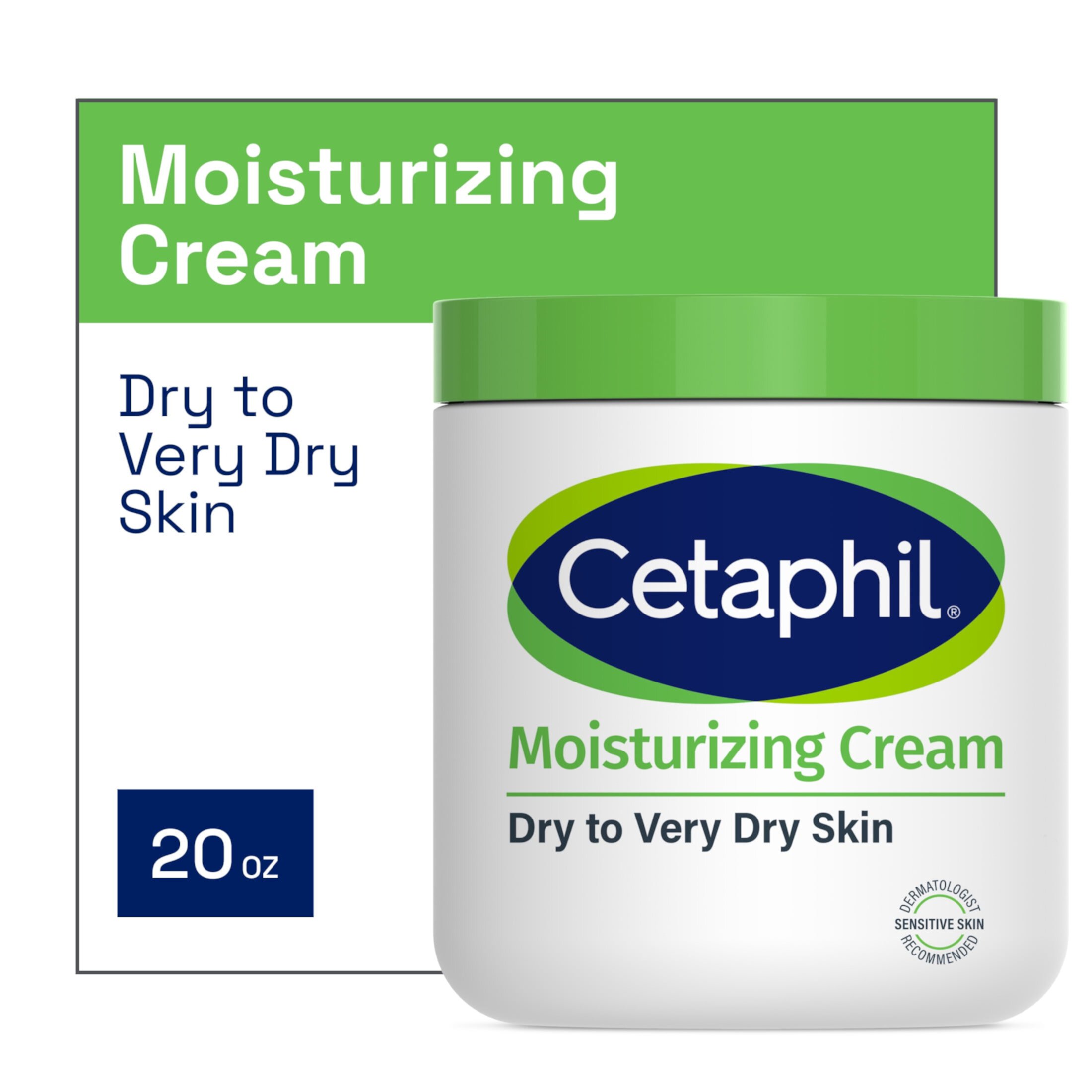 Cetaphil Moisturizing Cream for Very Dry to Dry Skin, 8.8 fl oz Cetaphil