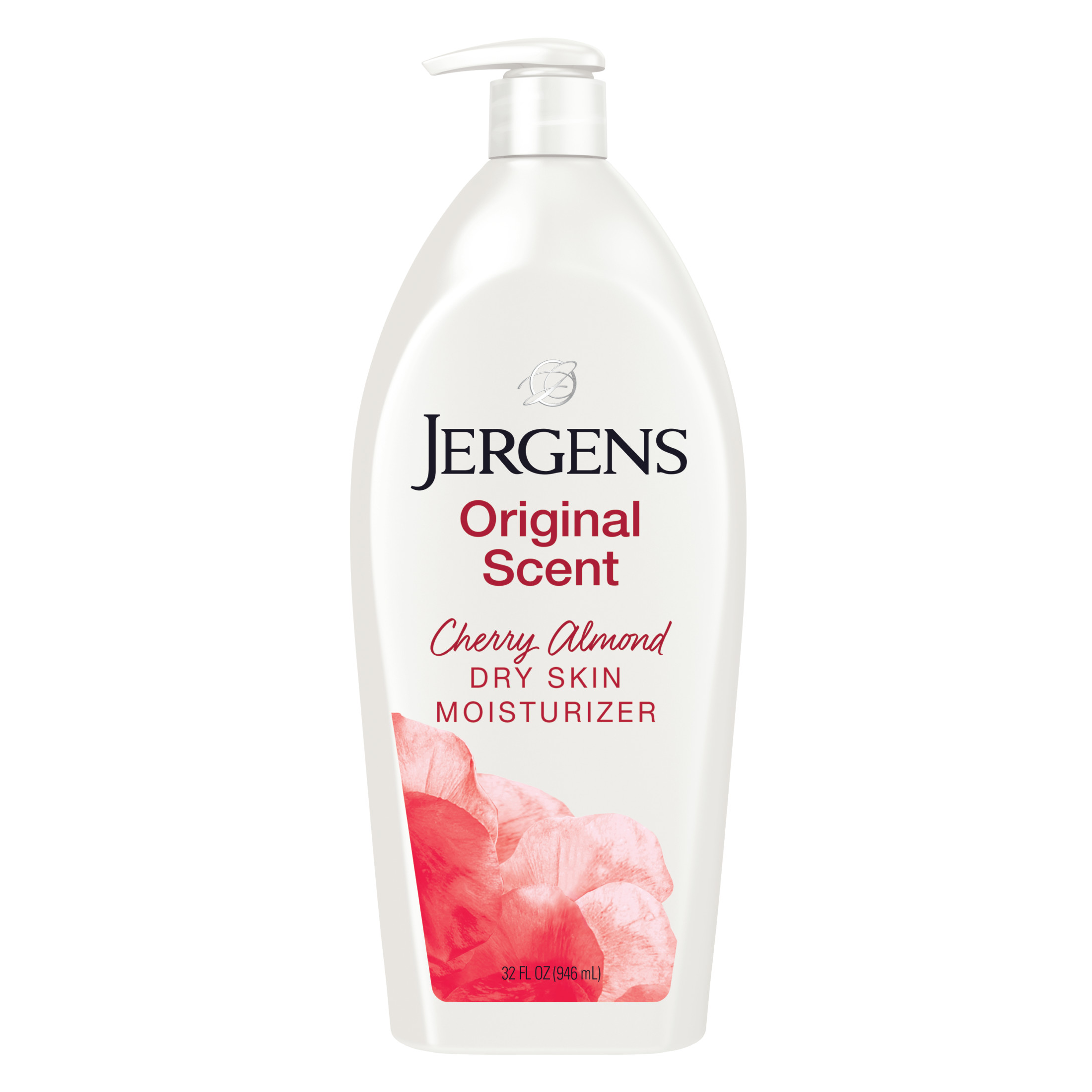 Jergens Original Scent with Cherry Almond Body Lotion for Dry Skin Body Moisturizer, 32 oz Jergens