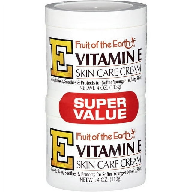 Fruit of the Earth Vitamin E Skin Care Cream Super Value, 4 Oz., 2 pack Fruit of the Earth