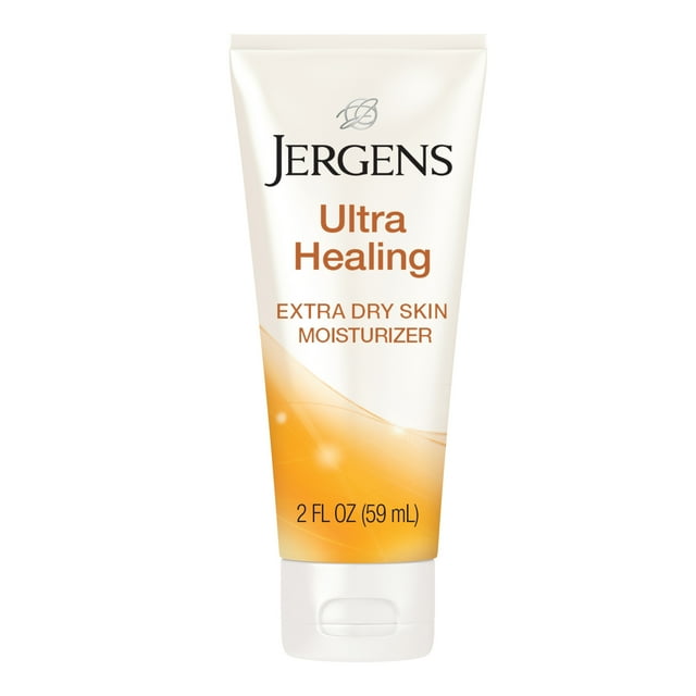 Jergens Ultra Healing Hand and Body Lotion Dry Skin Moisturizer, Vitamins C, E, B5, 2 oz Jergens