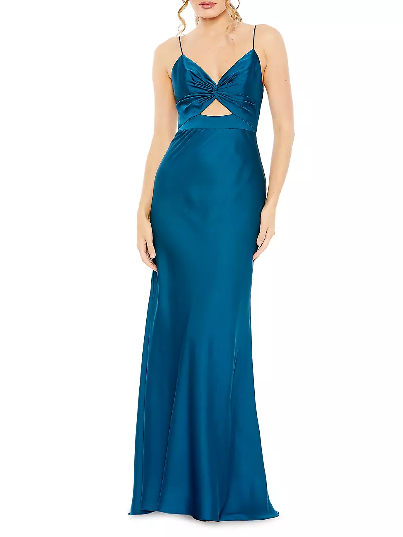 Женский Сарафан MAC DUGGAL Cut-Out Satin MAC DUGGAL