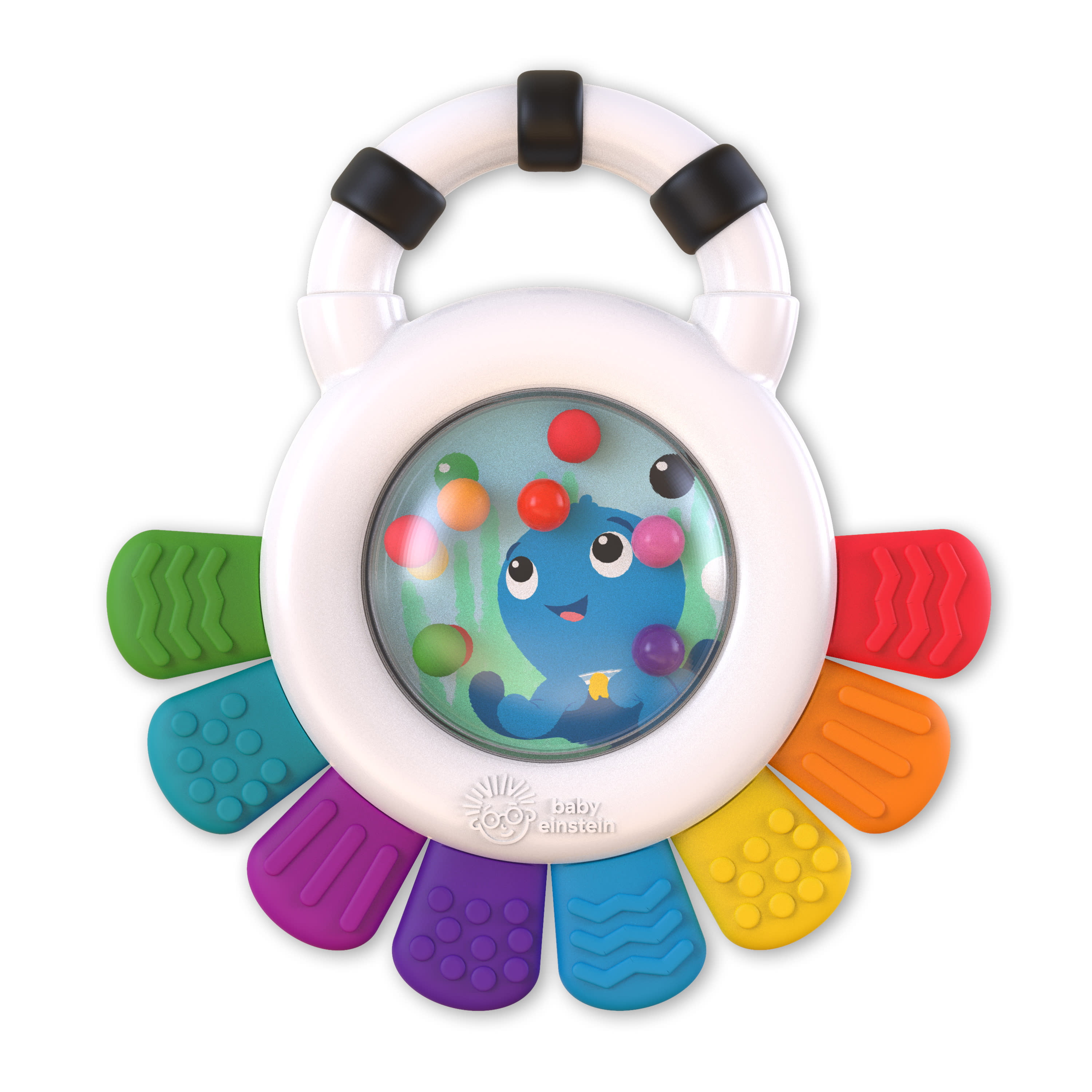 Baby Einstein Outstanding Opus the Octopus Chillable Baby Rattle & Teether Sensory Toy, Unisex, Multicolored, Ages 3 Months + Visit the Baby Einstein Store