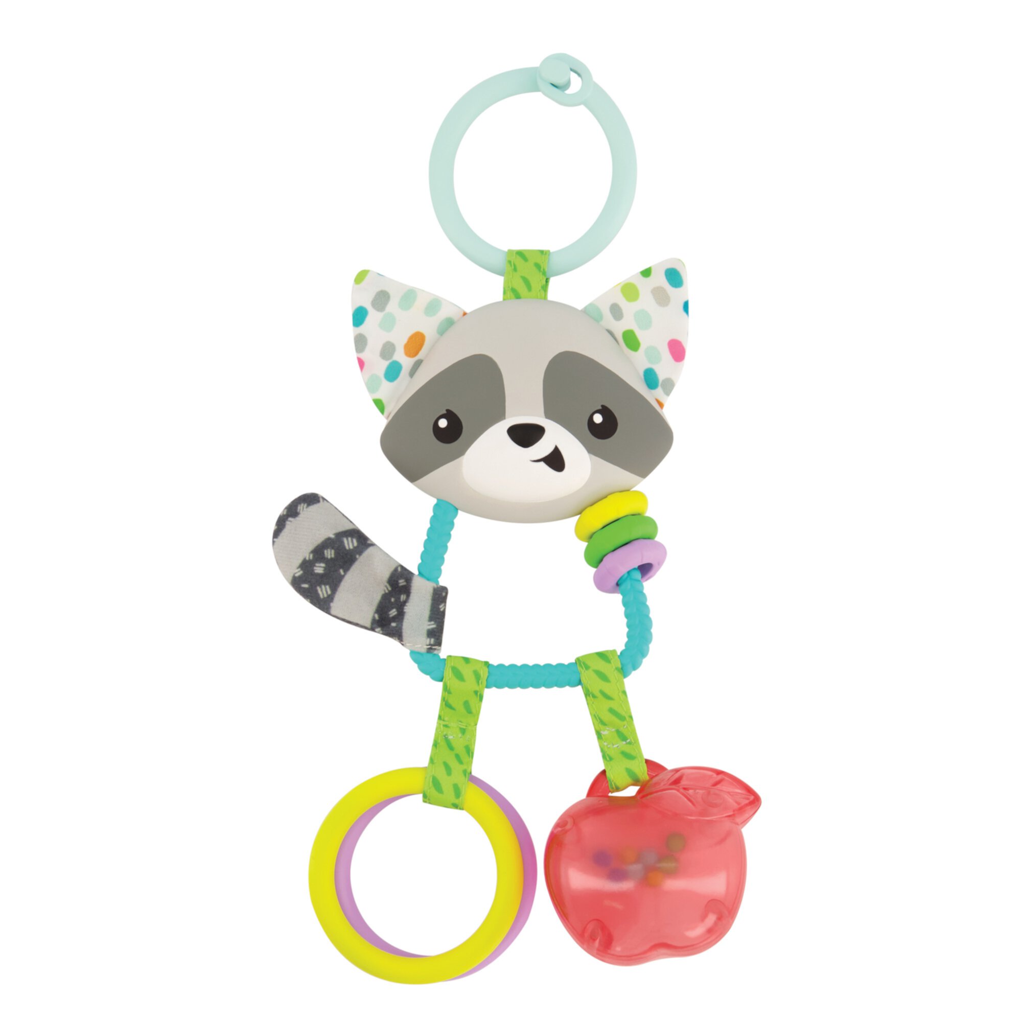 Infantino Jingle Charms Rattle, Raccoon, Multicolor for Infants 0+ Months Visit the Infantino Store