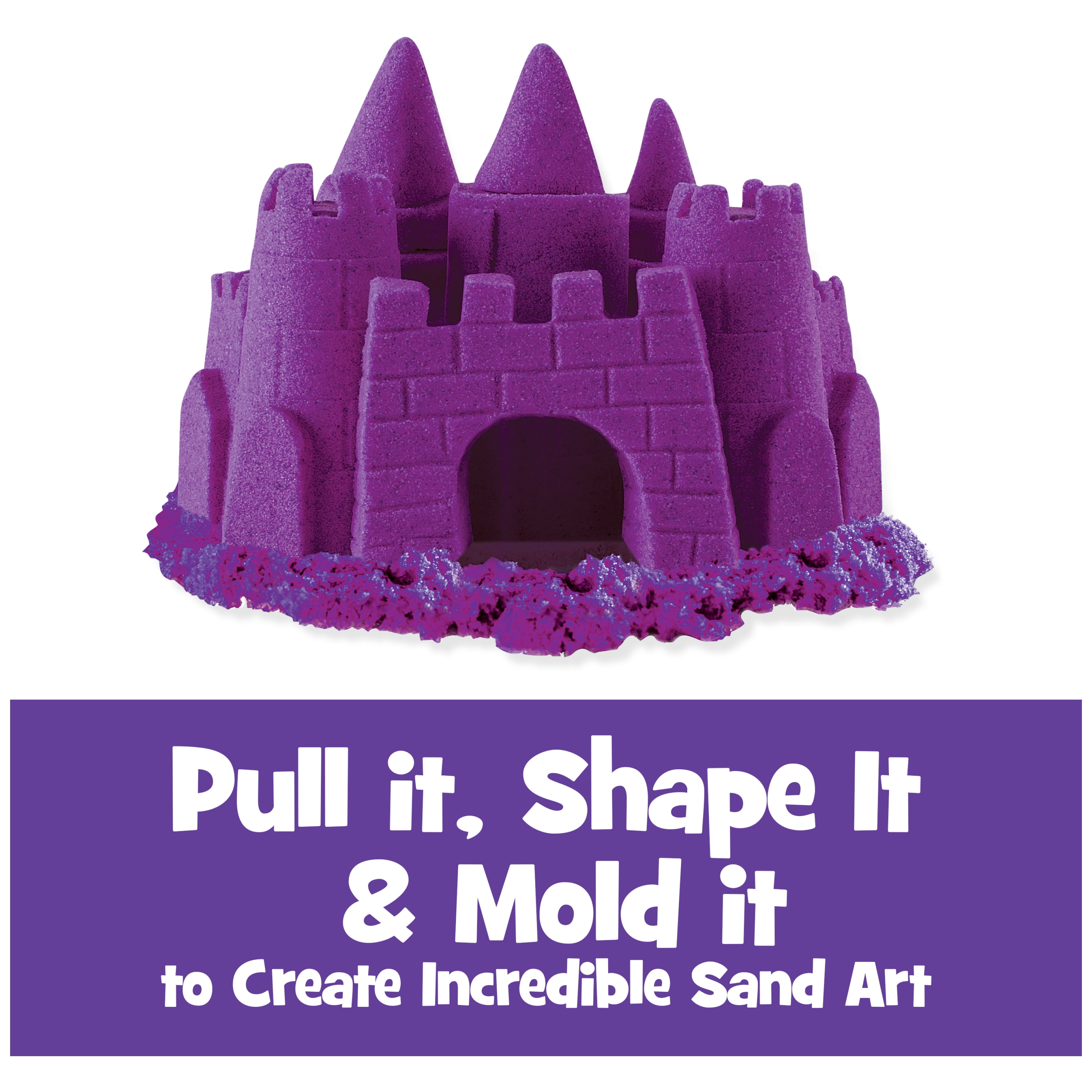 Kinetic Sand, The Original Moldable Sensory Play Sand Toys For Kids, Purple, 2 lb. Resealable Bag, Ages 3+ Kinetic Sand