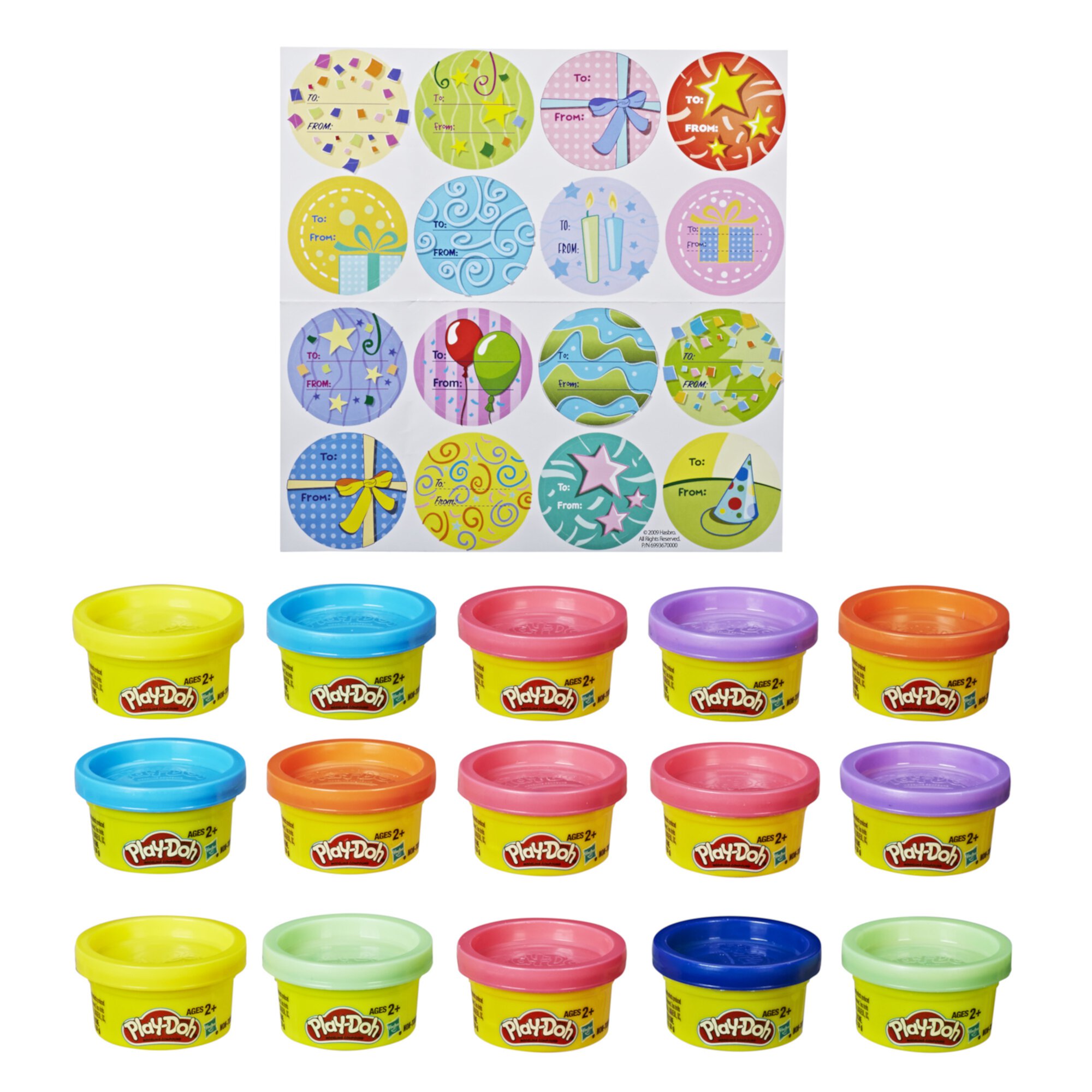 Play-Doh Party Bag, 15-Pack of 1-Ounce Cans, Halloween Toys & Party Favors, Preschool Toys, Ages 2+ Play-Doh