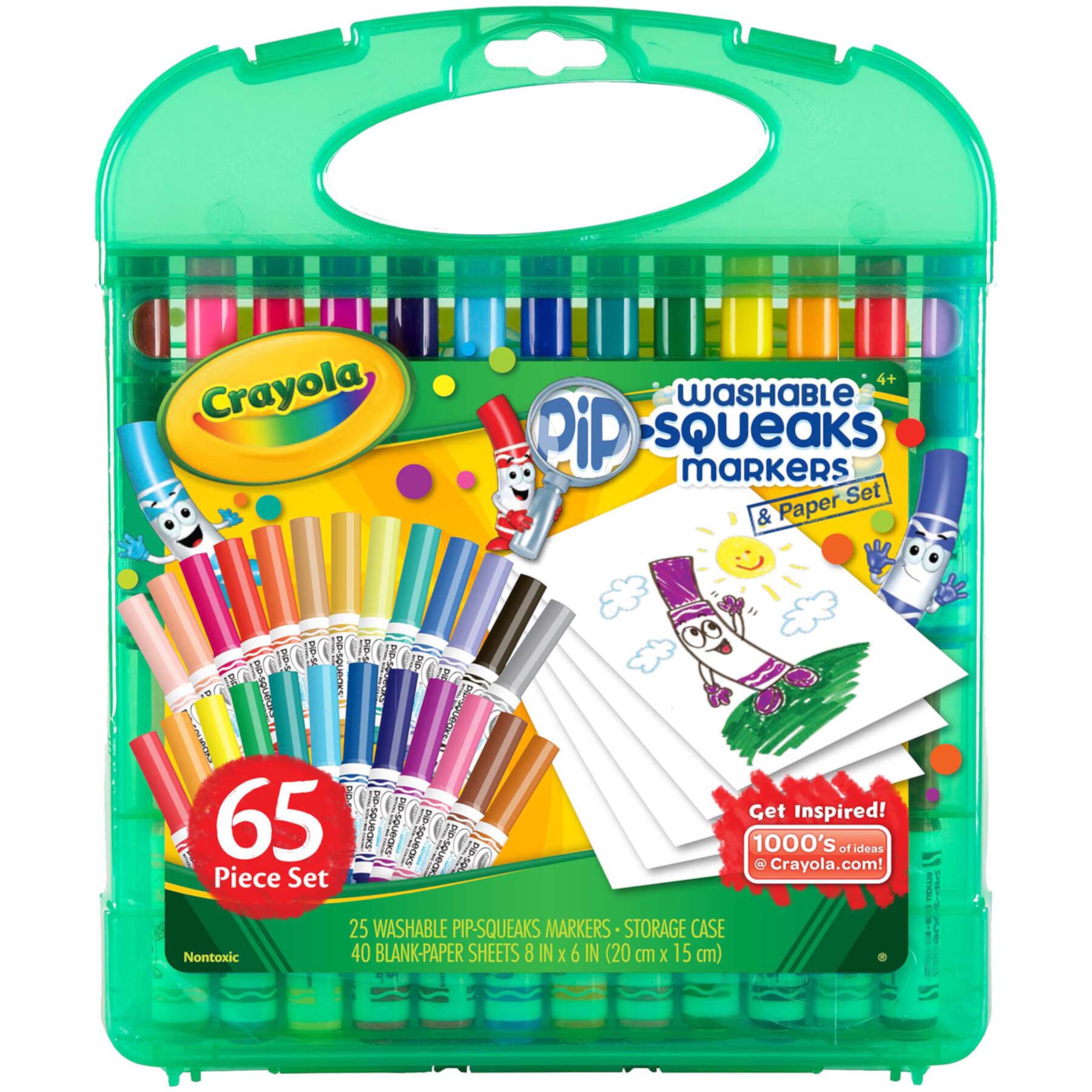 Crayola Pip Squeaks Washable Markers Set, Gift for Kids, Ages 4, 5, 6, 7 Crayola