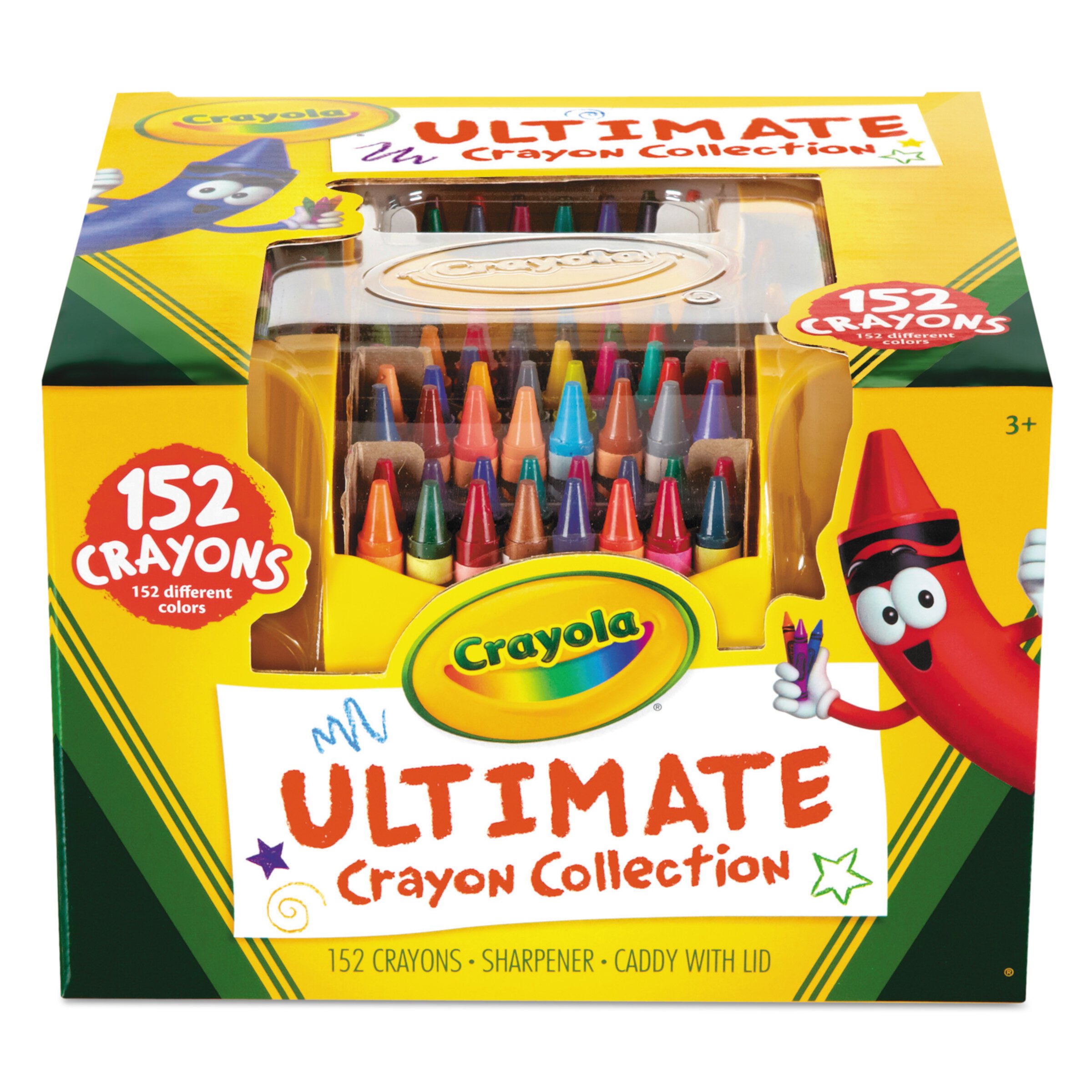 Crayola Ultimate Crayon Collection, 152 Ct, Holiday Gift for Kids and Teachers, Classroom Must Haves Crayola