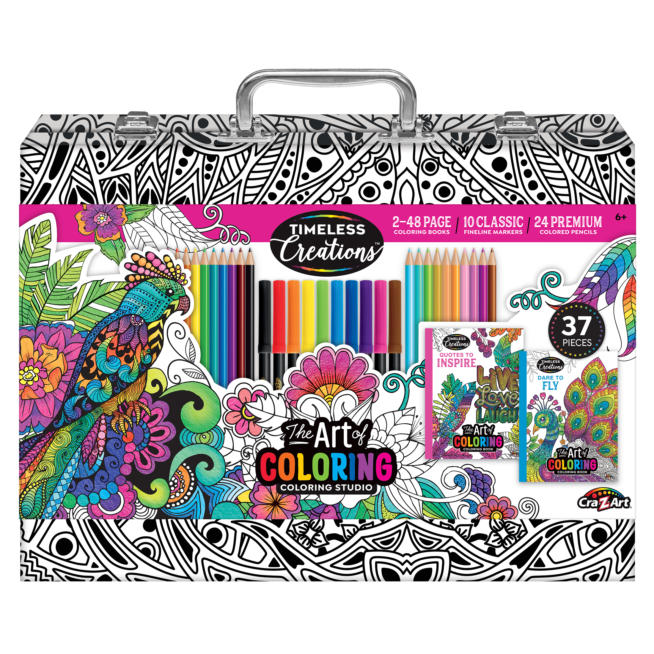 Cra-Z-Art Timeless Creations Multicolor Adult Coloring Drawing Set, Beginner to Expert Cra-Z-Art