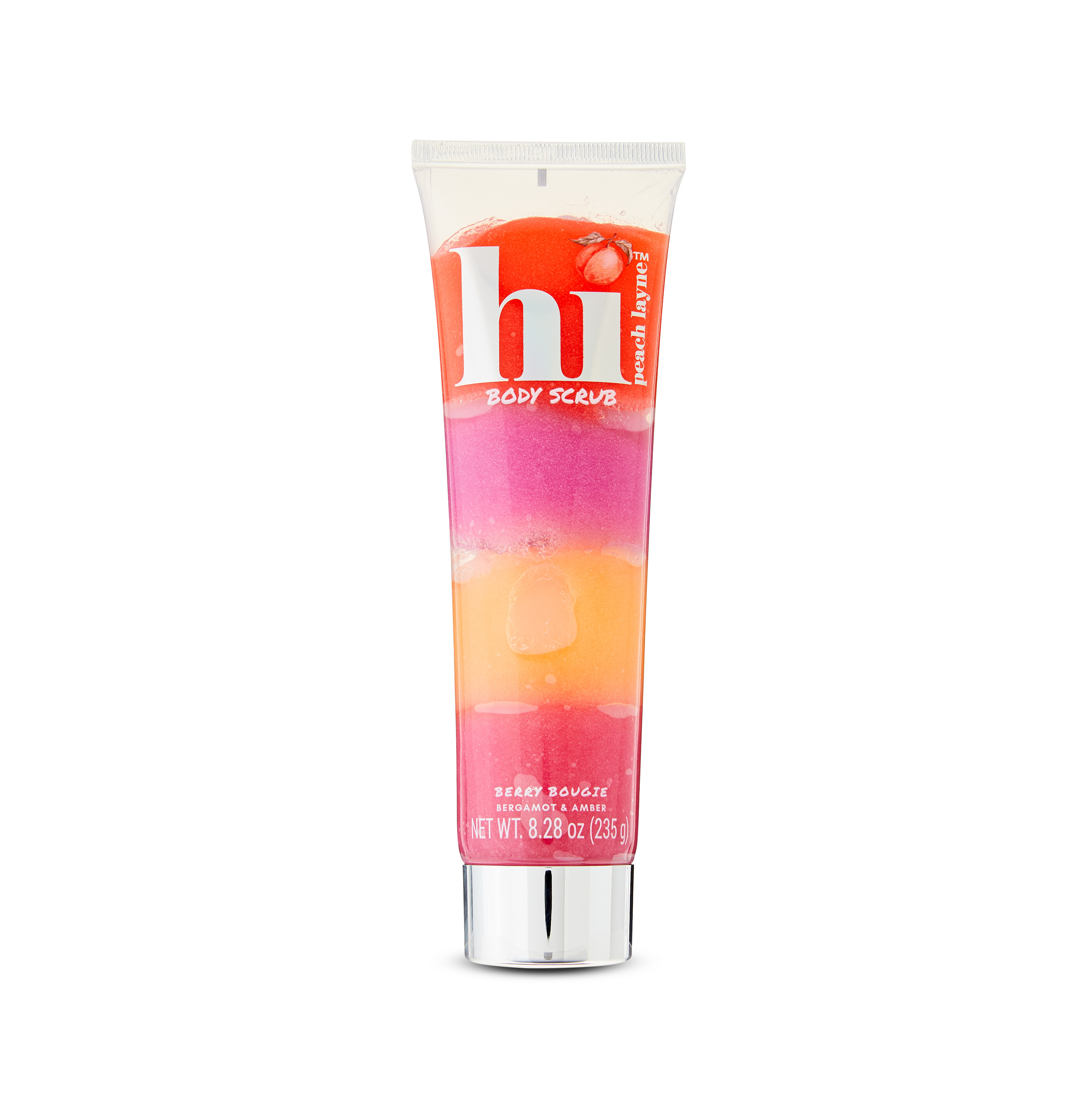 Hi Peach Layne Berry Bougie Body Scrub, Bergamot & Amber, 8.28 oz Hi Peach Layne