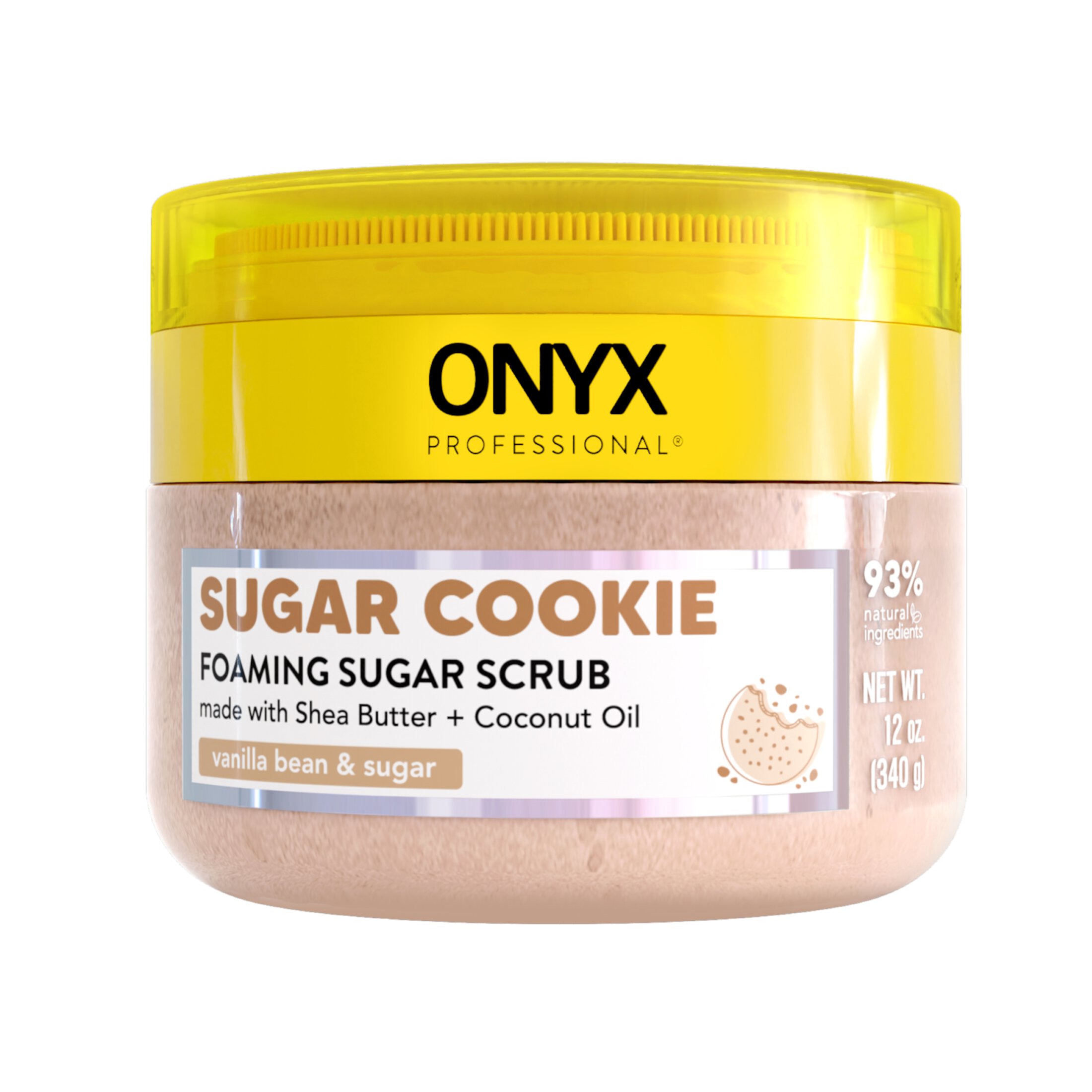 ONYX Professional Foaming Sugar Body Scrub, Sugar Cookie Onyx Professional