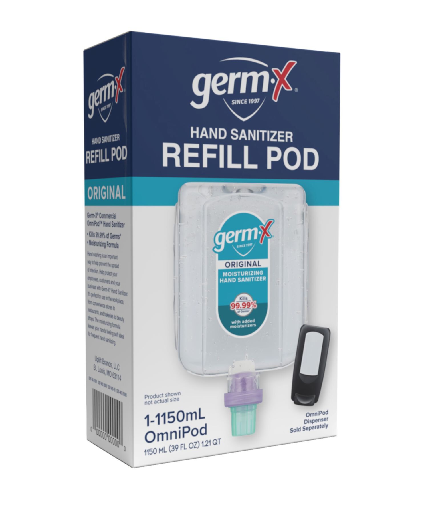 Germ-X 1150 ml 62% Original Hand Sanitizer Refill Pod Germ-X