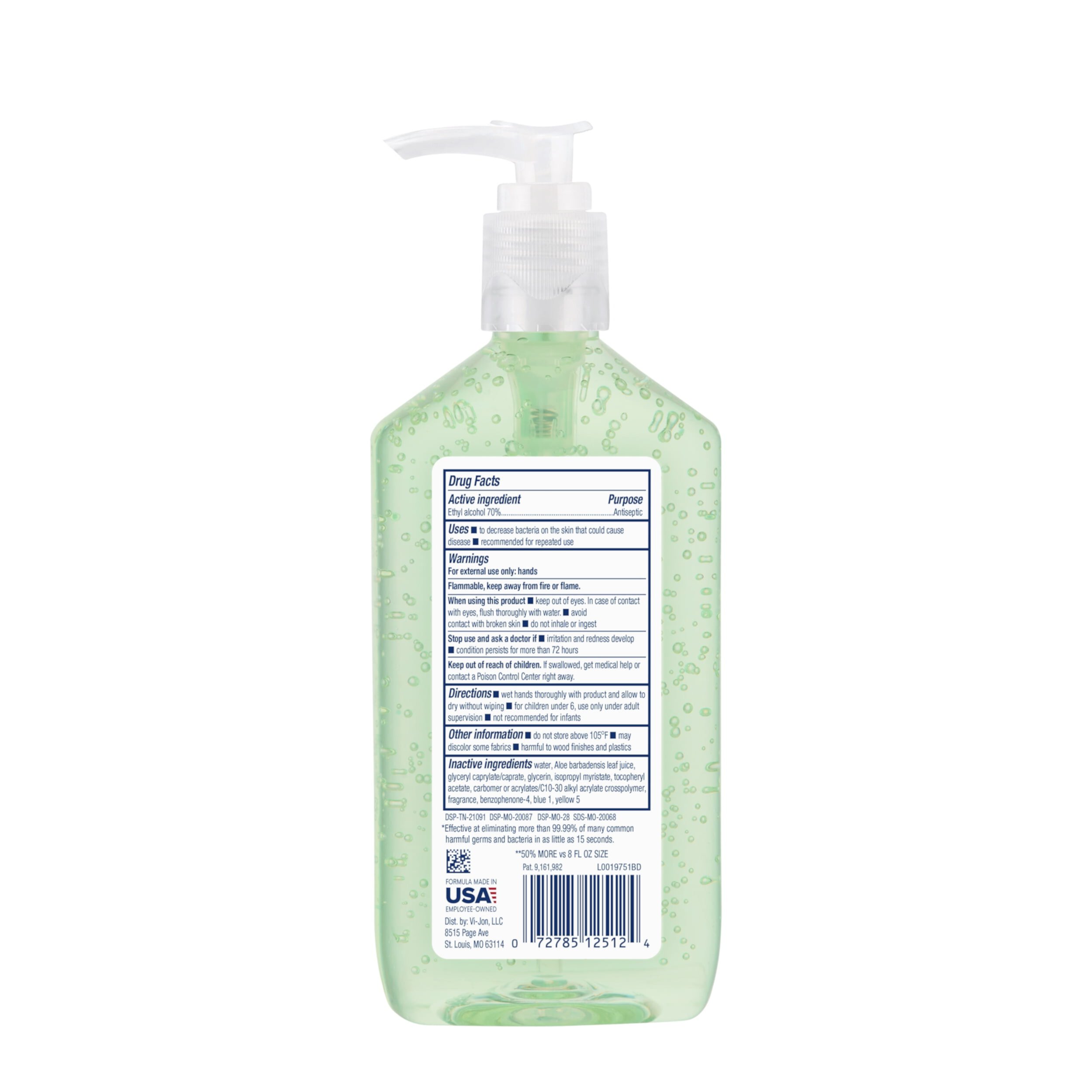 Germ-X 12 Fl. Oz. Aloe Advanced Hand Sanitizer Germ-X