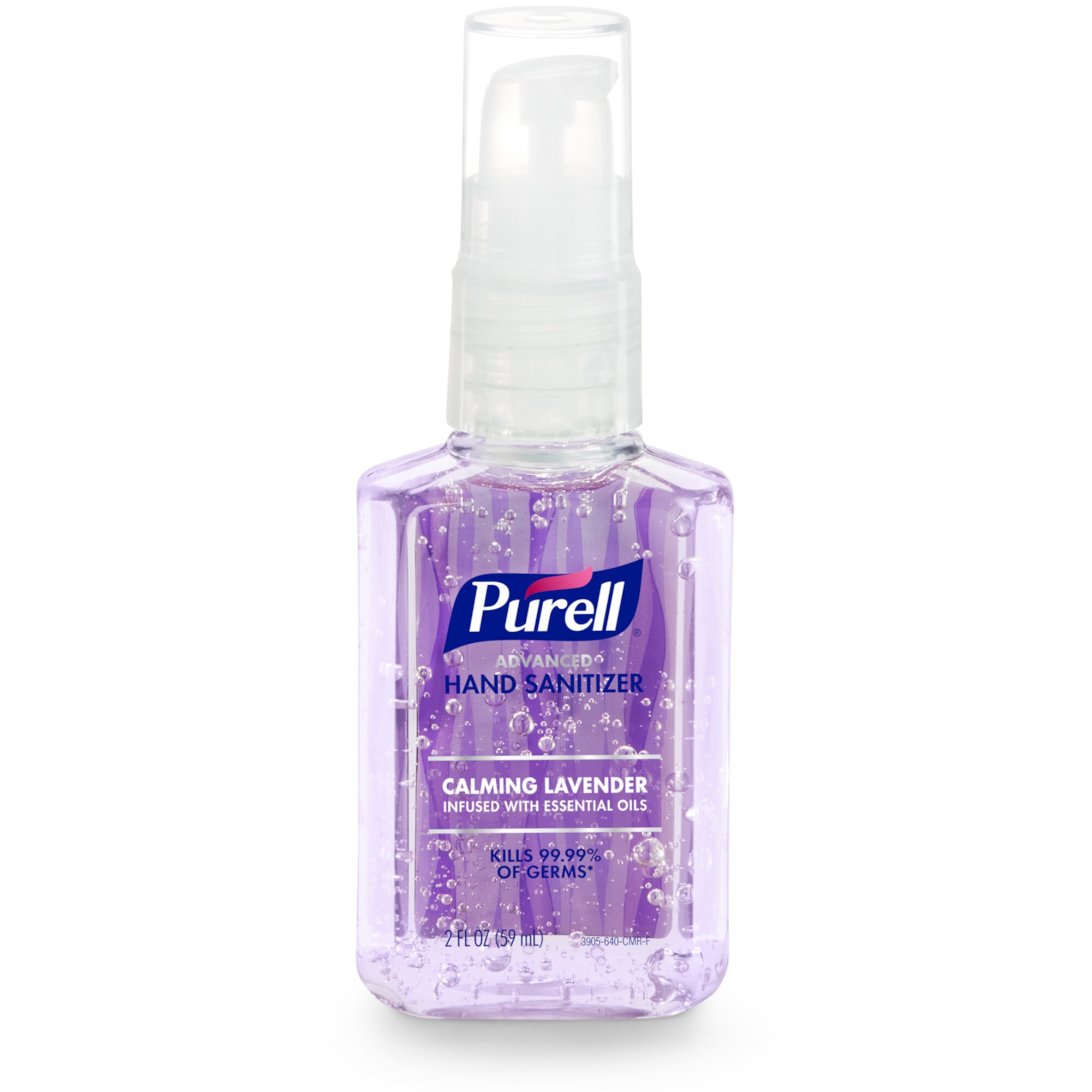 Purell Advanced Hand Sanitizer Calming Lavender, Infused with Essential Oils, 2 oz Pump Bottle (Adult) PURELL