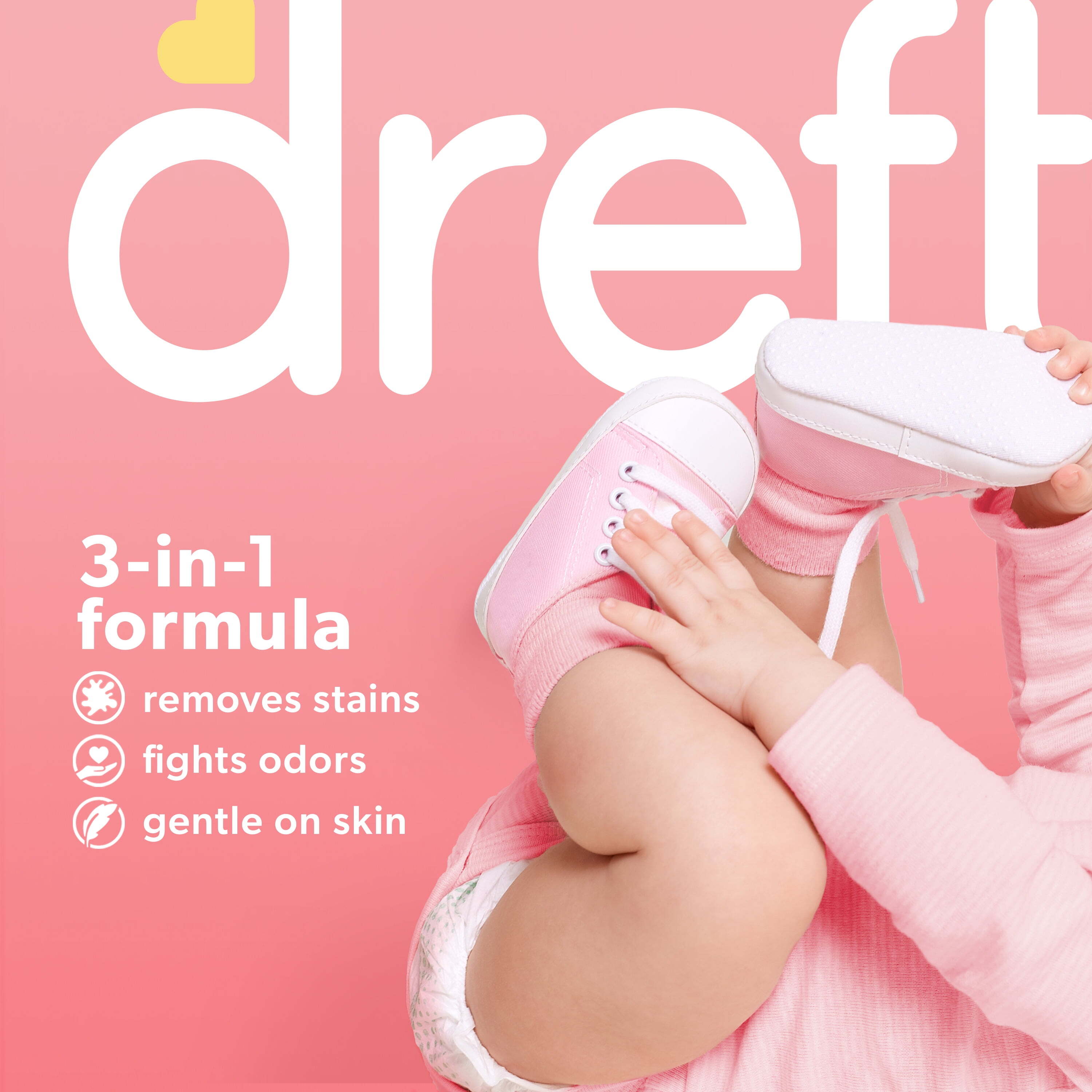 Dreft Newborn Baby Liquid Laundry Detergent, Sensitive Skin, Hypoallergenic, 80 Loads, 105 fl oz Dreft