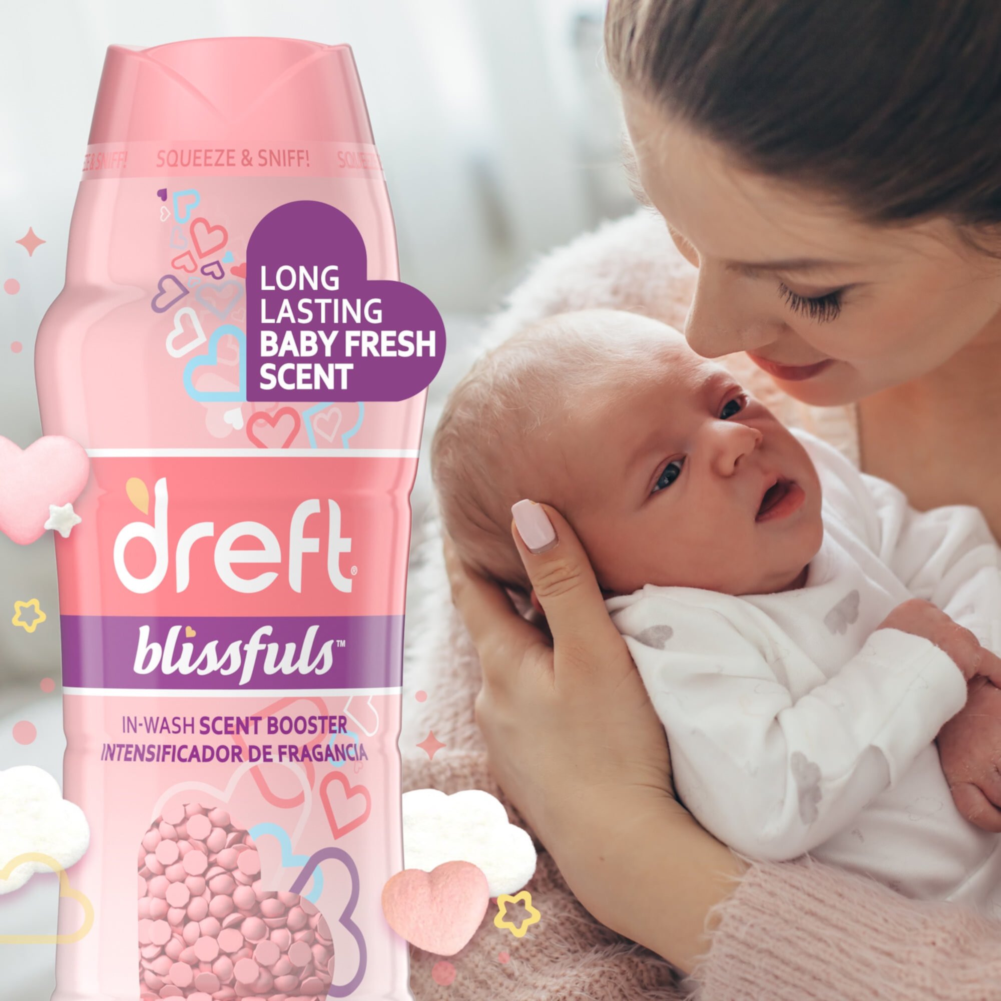 Dreft Baby Blissfuls Laundry Scent Booster Beads, Baby Fresh Scent, 5 oz Dreft