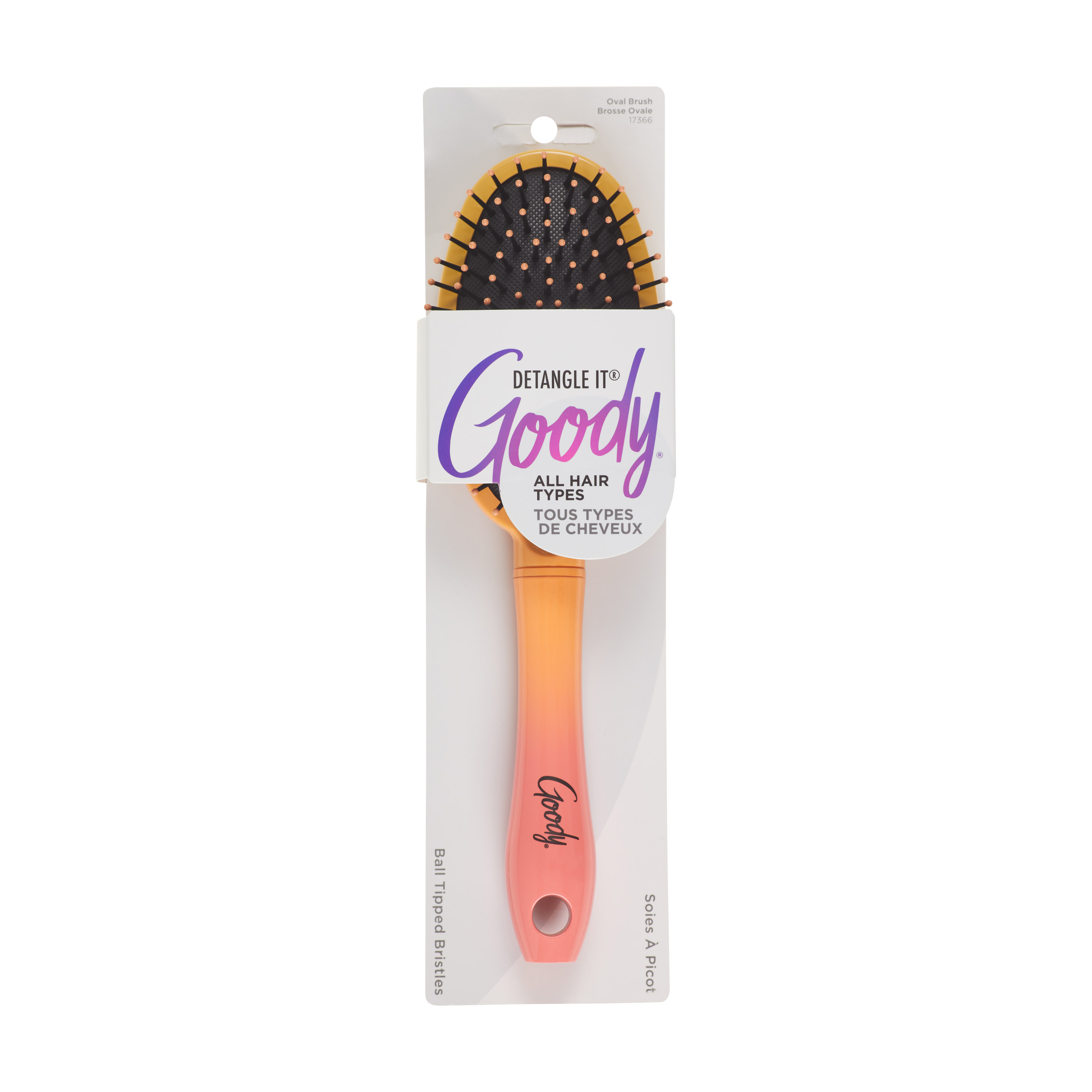 Dream Detangle Oval Brush Ombre 1Ct All Hair Types GOODY