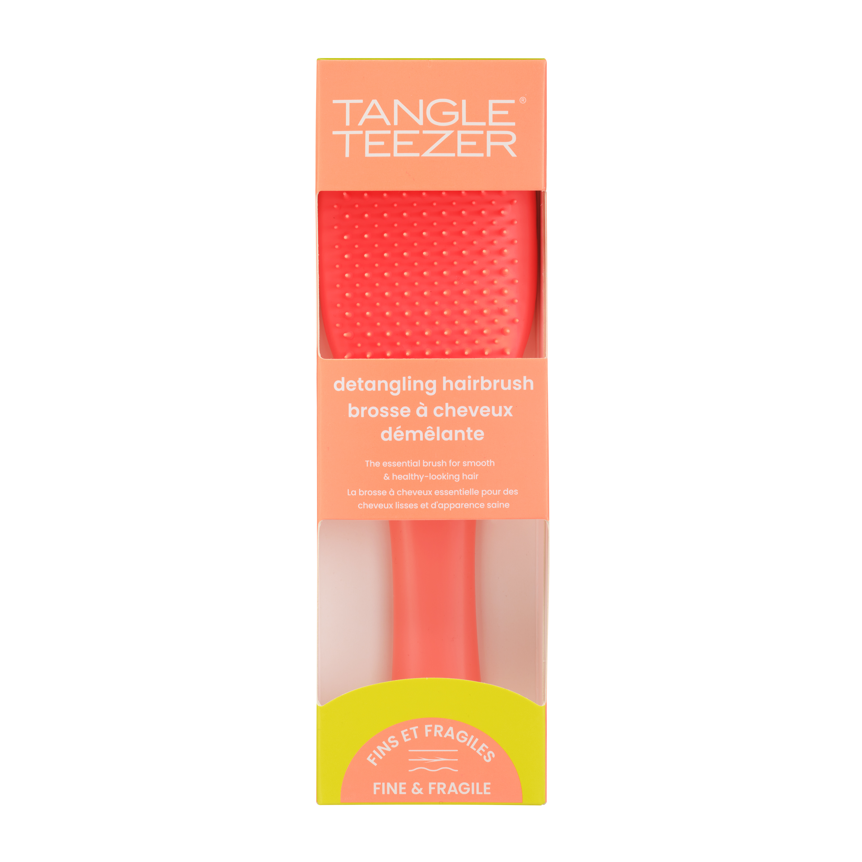 Tangle Teezer Essential Detangler Brush for Fine & Fragile Hair, Orange Tangle Teezer