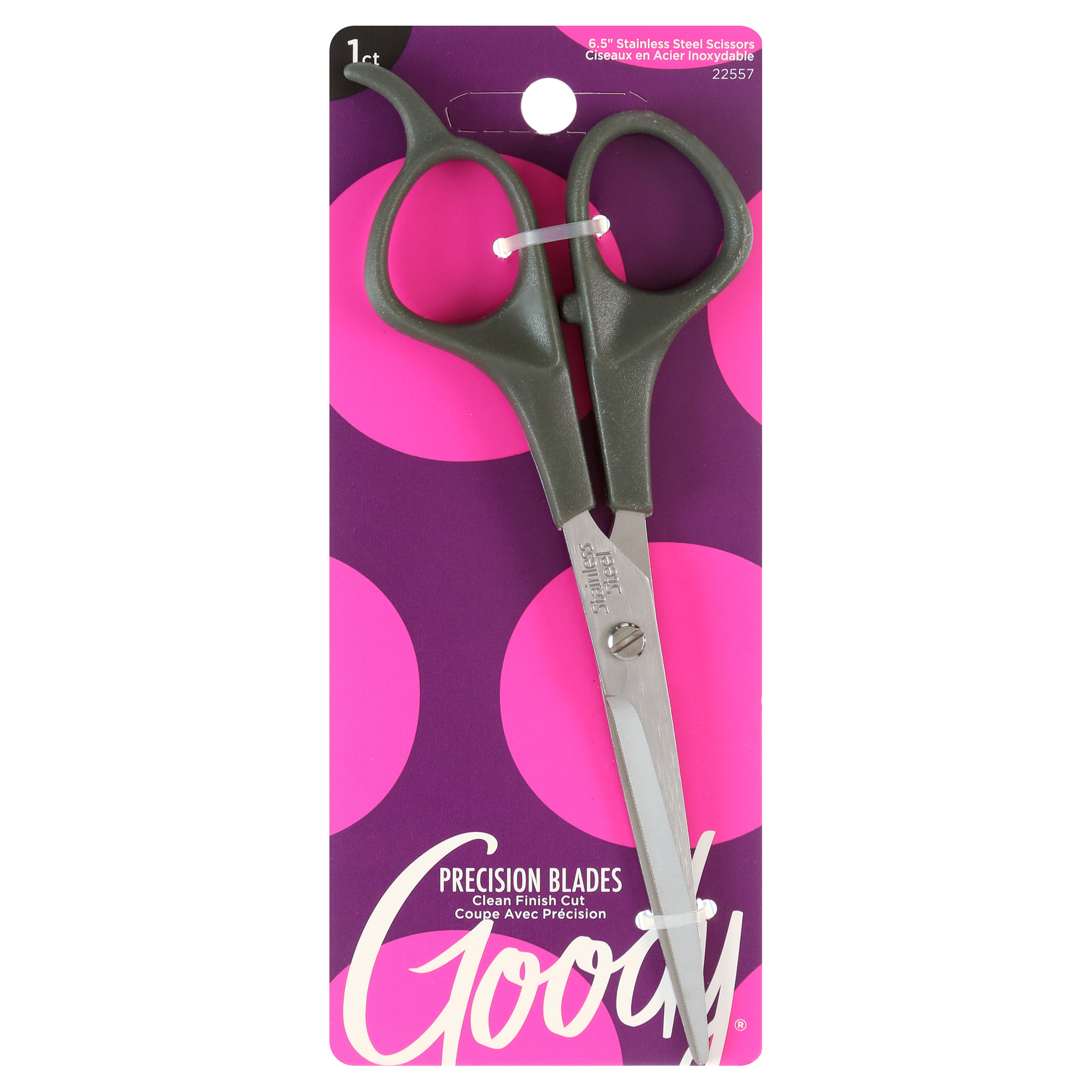 Goody Stainless Steel Scissors, Hair Trimming Scissors, 6.5 Inches Silver 1 Ct GOODY