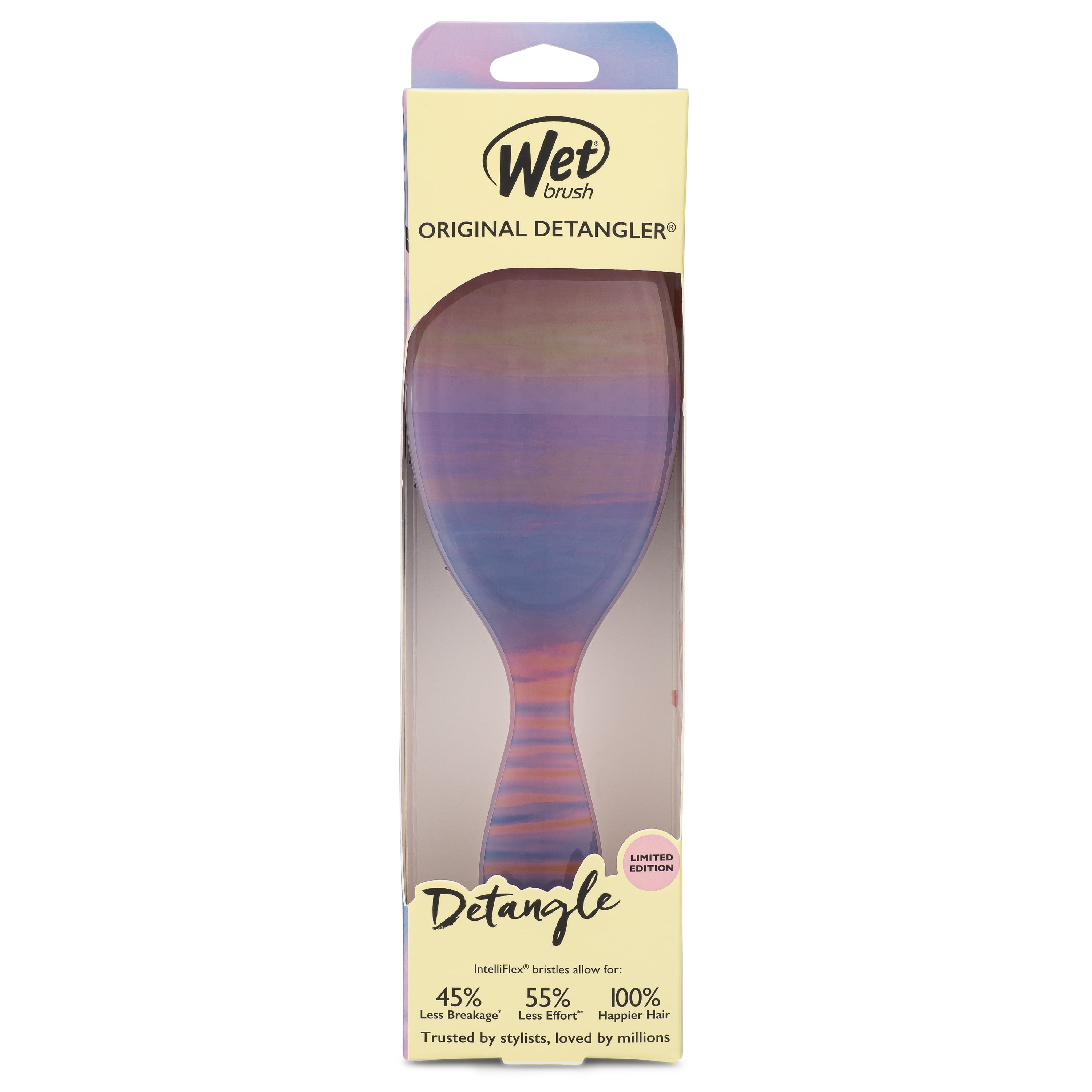 Wet Brush Watercolor Waves Original Detangler- Pink Wet Brush