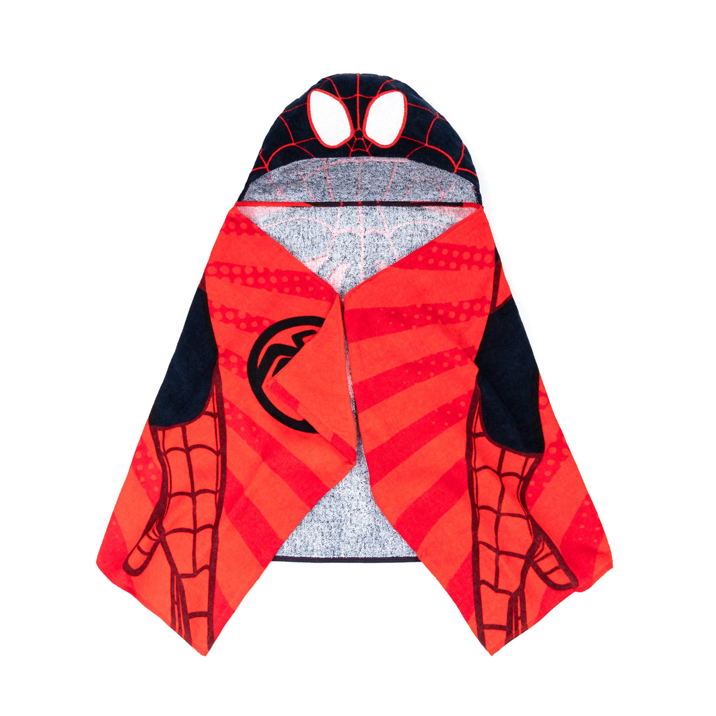 Miles Morales Kids Cotton Hooded Towel, Spider-Man Spider-Man