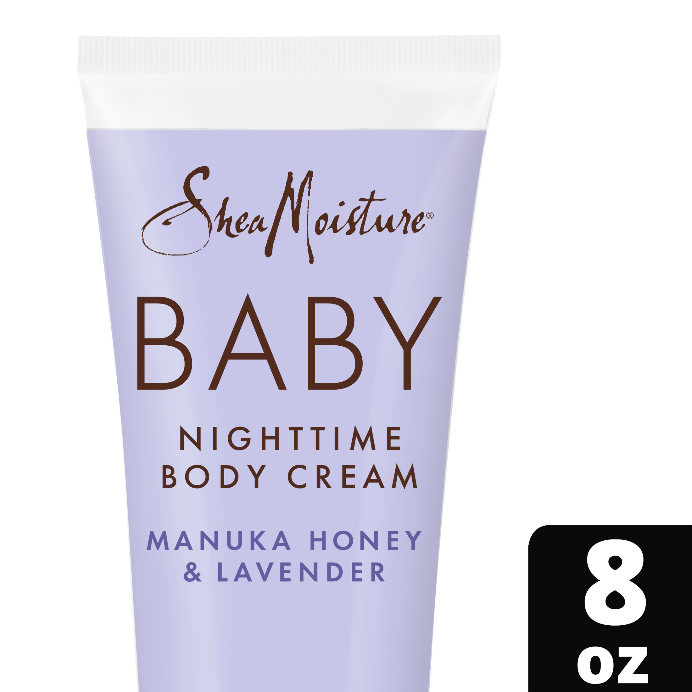 SheaMoisture Baby Nighttime Body Cream Manuka Honey & Lavender, 8 oz SheaMoisture